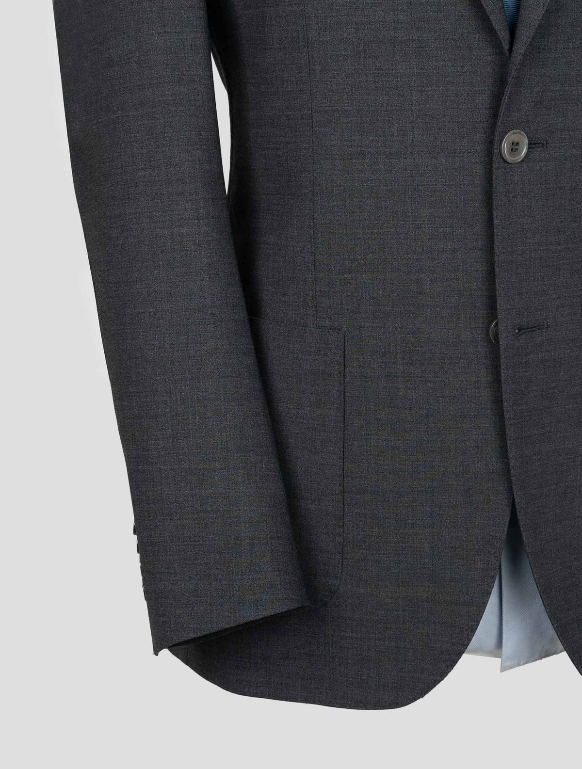 Sartorio Napoli  Dark Gray Virgin Wool Ea Suit 6