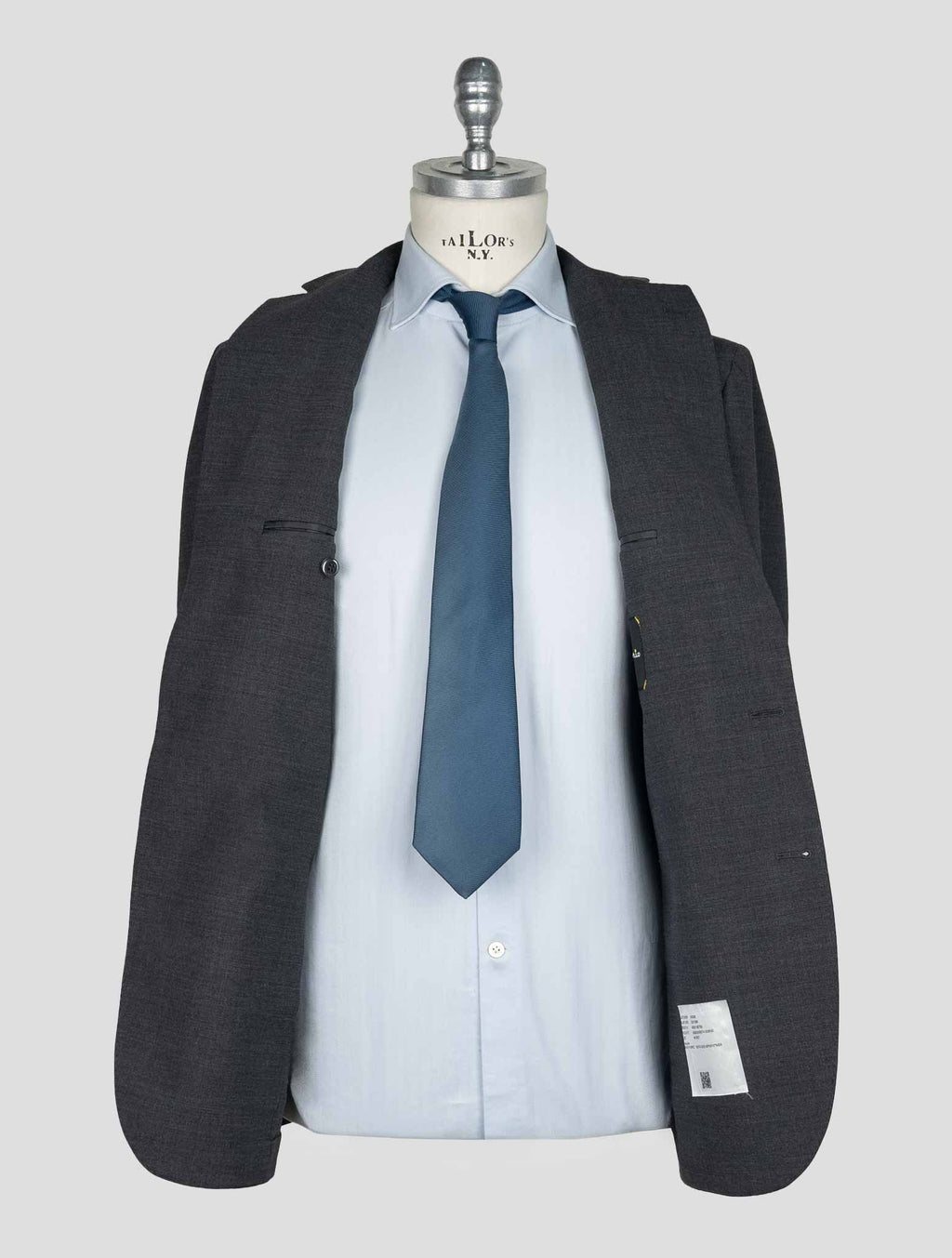 Sartorio Napoli  Dark Gray Virgin Wool Ea Suit 7
