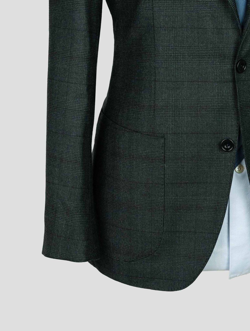 Sartorio Napoli  Green Virgin Wool Silk Pa Ea Suit 6