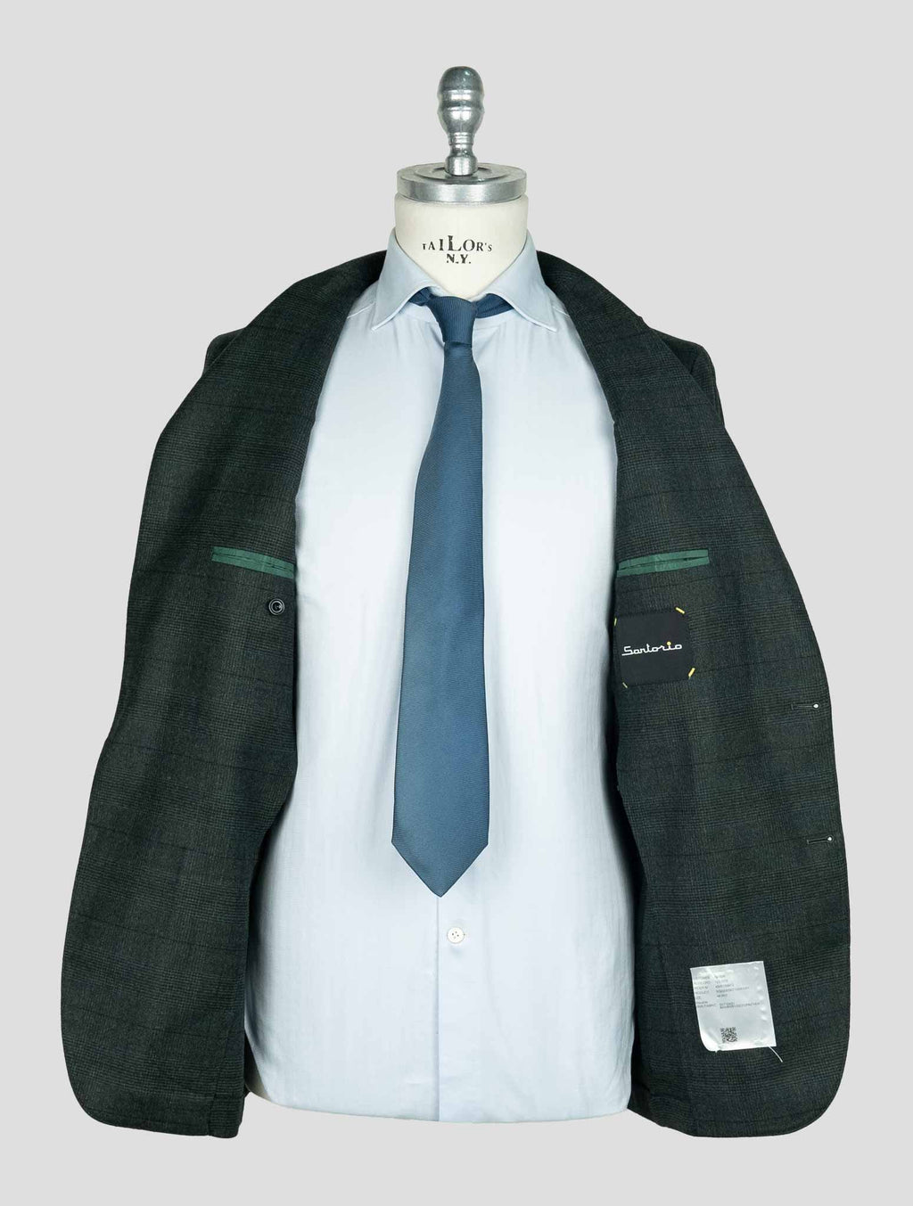 Sartorio Napoli  Green Virgin Wool Silk Pa Ea Suit 7