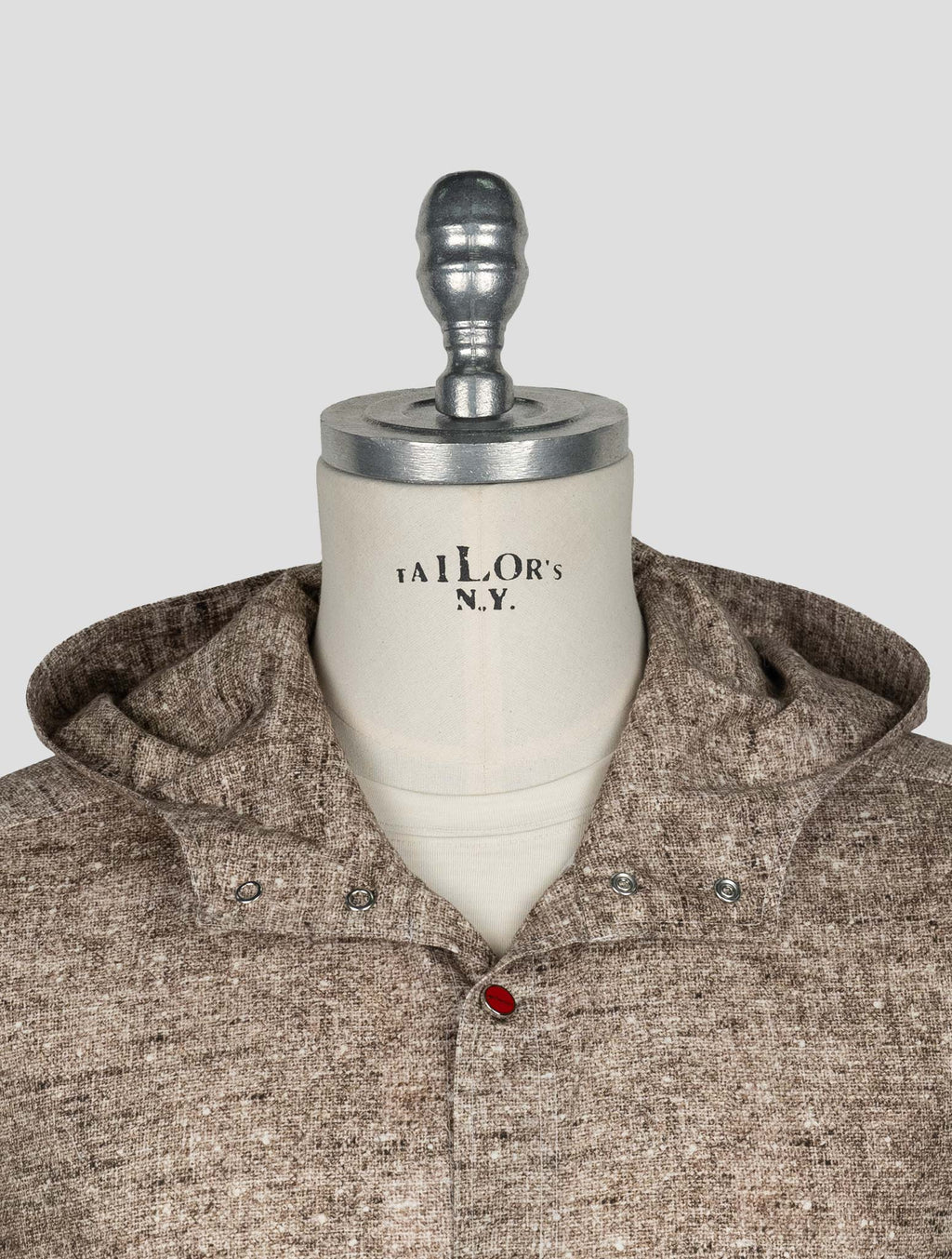 Kiton Brown Cotton Shirt Mariano 5