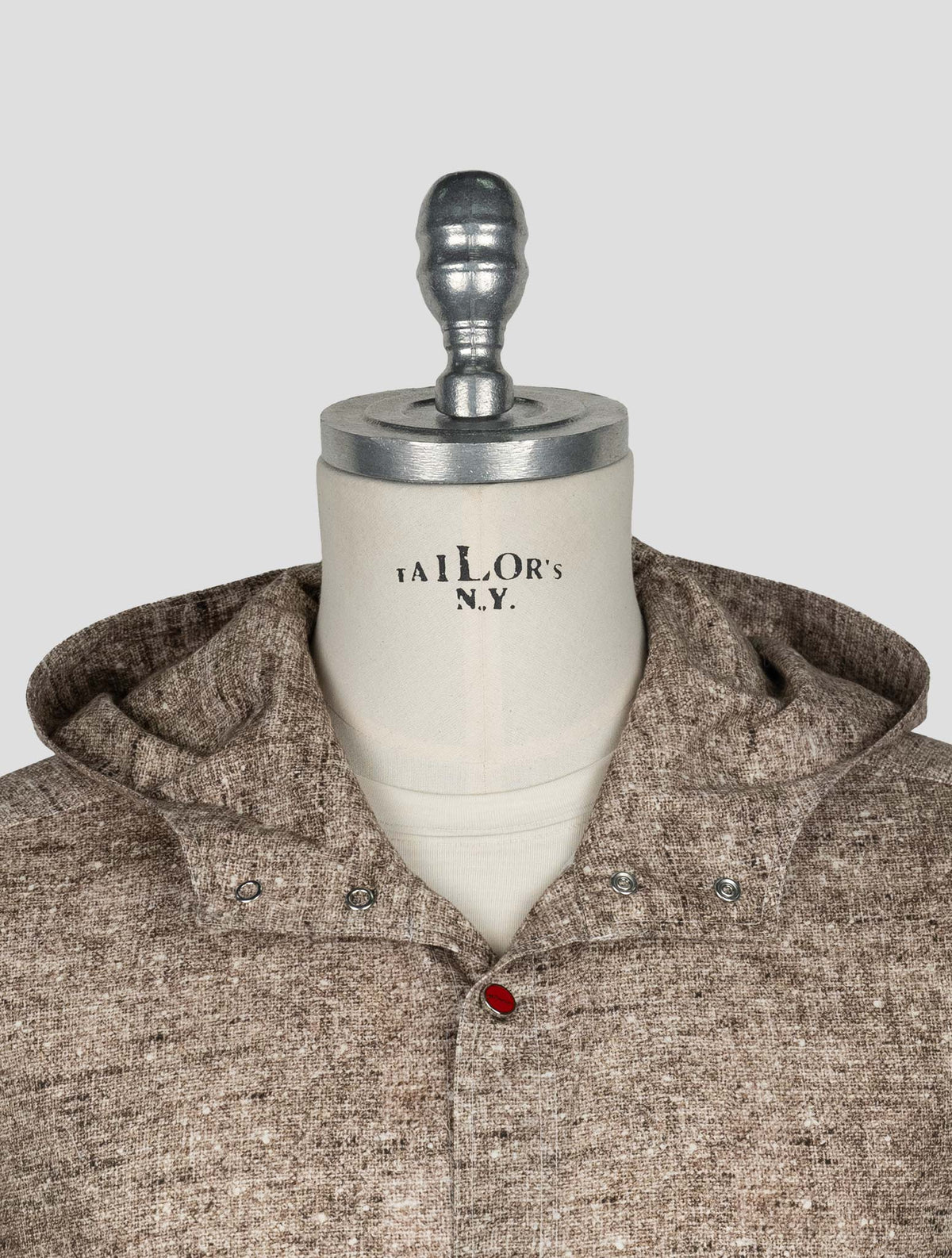 Kiton Brown Cotton Shirt Mariano 5