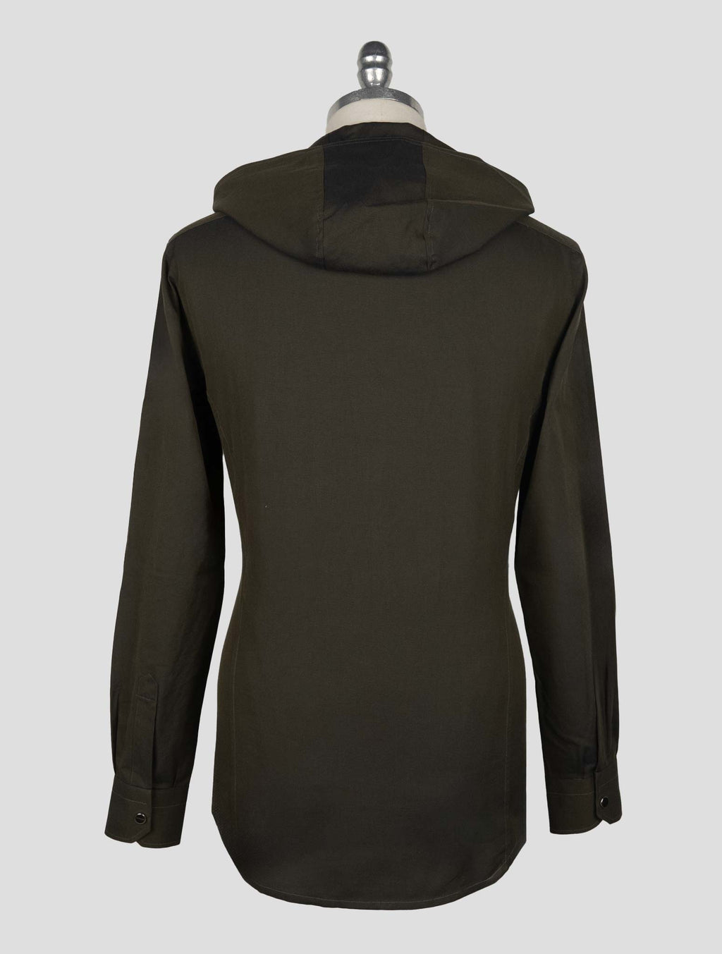 Kiton Dark Green Cotton Shirt Mariano 4