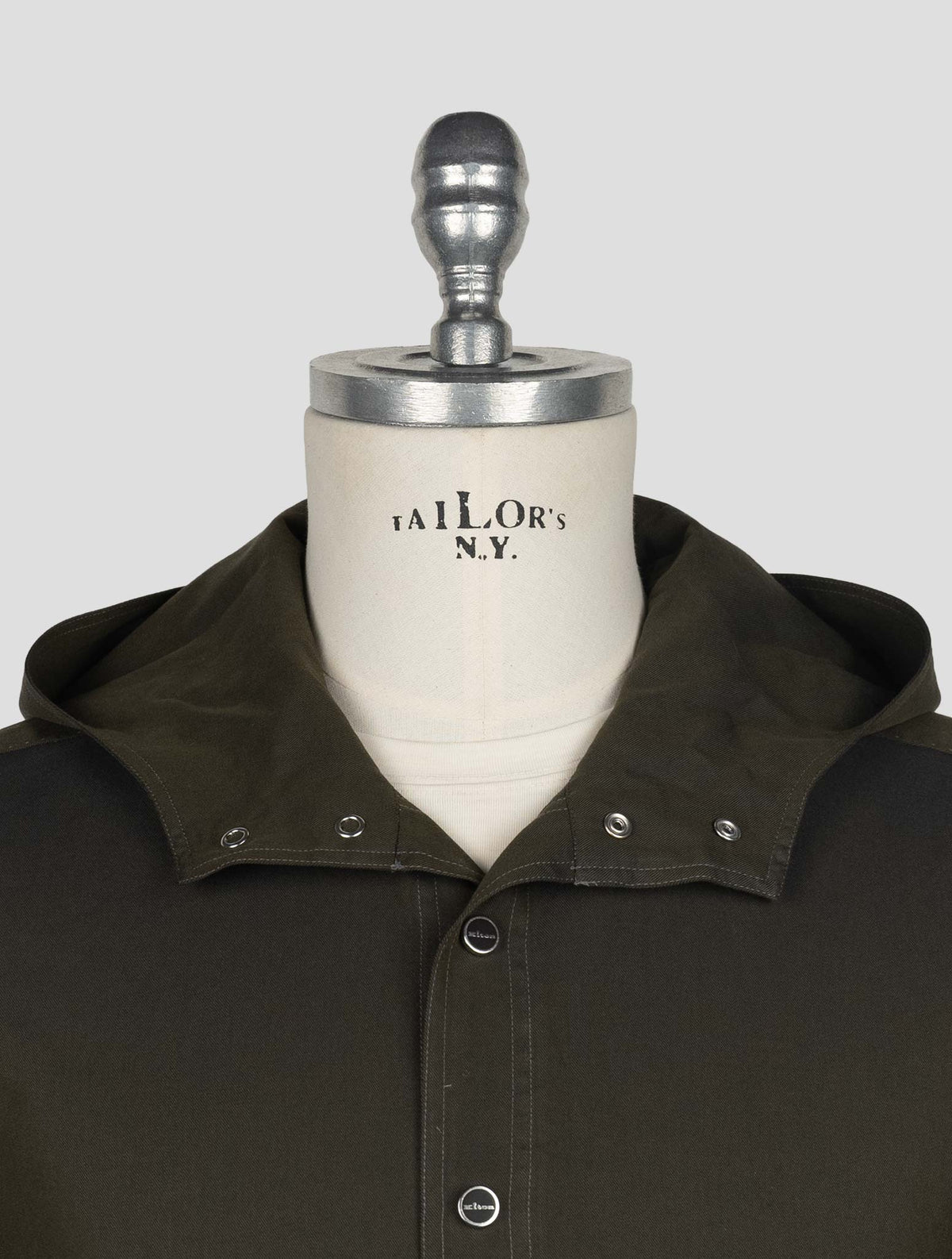 Kiton Dark Green Cotton Shirt Mariano 5