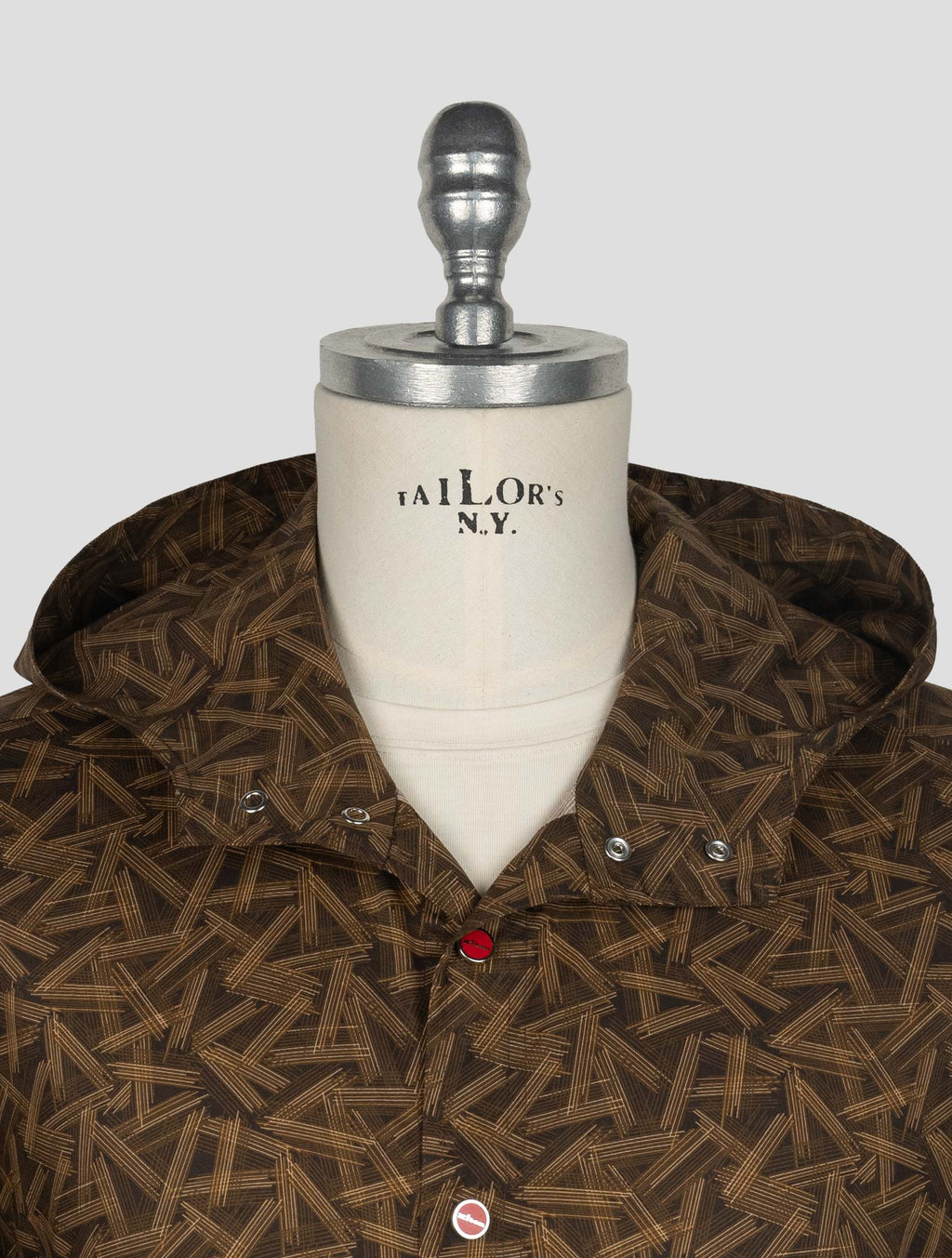 Kiton Brown Cotton Ea Shirt Mariano 5