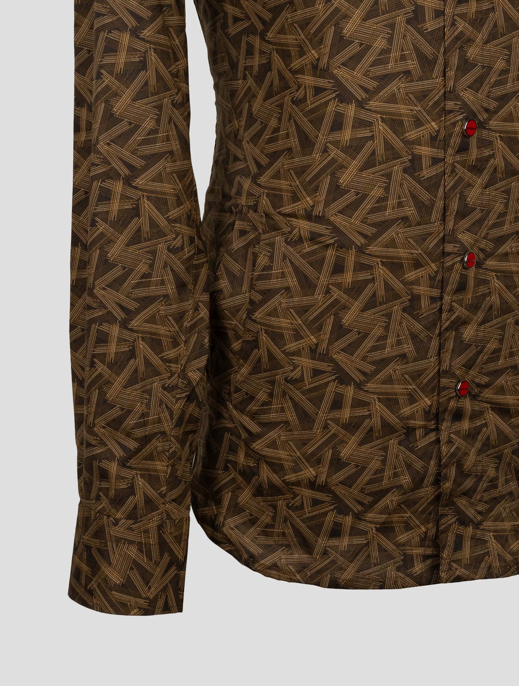 Kiton Brown Cotton Ea Shirt Mariano 6