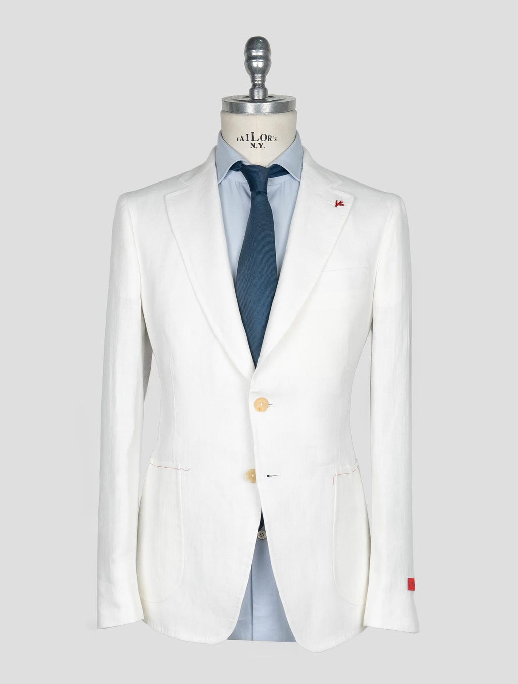 Isaia White Linen Suit 1
