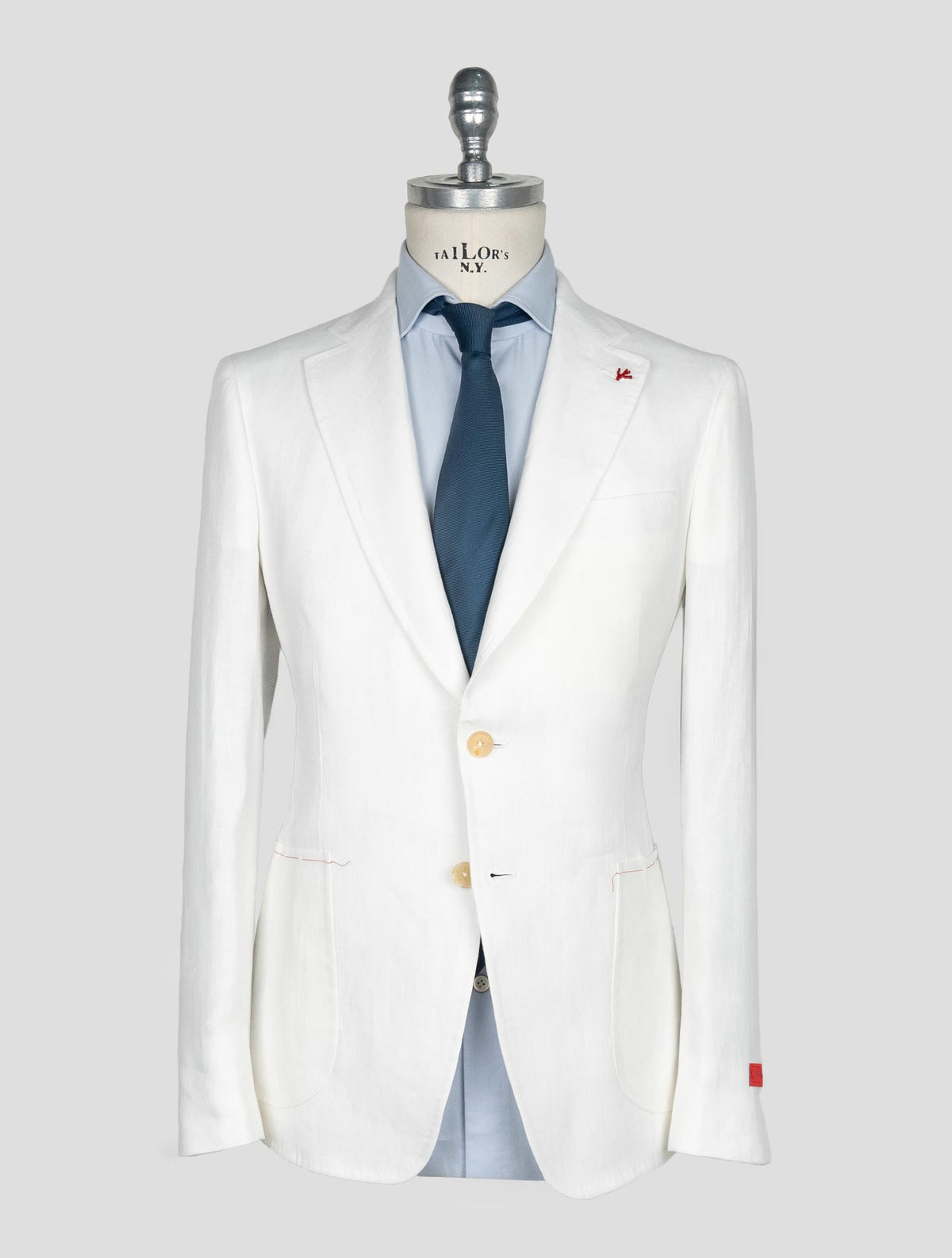 Isaia White Linen Suit 1