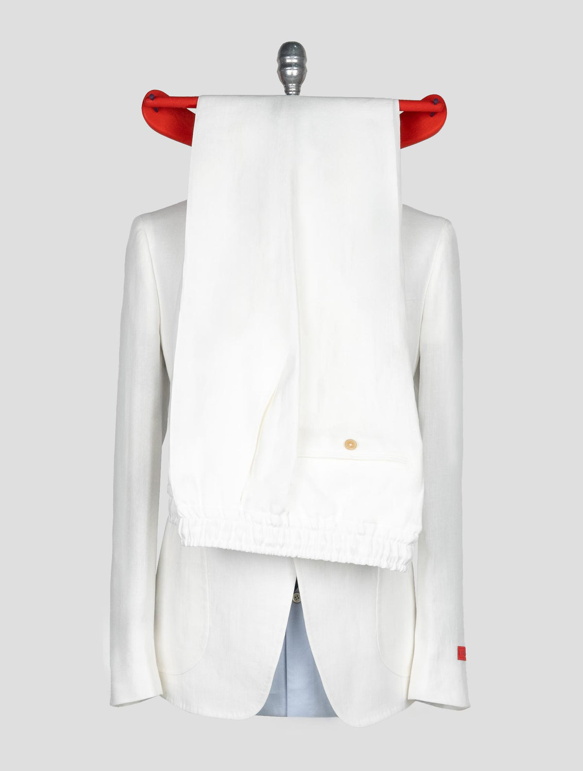 Isaia White Linen Suit 4