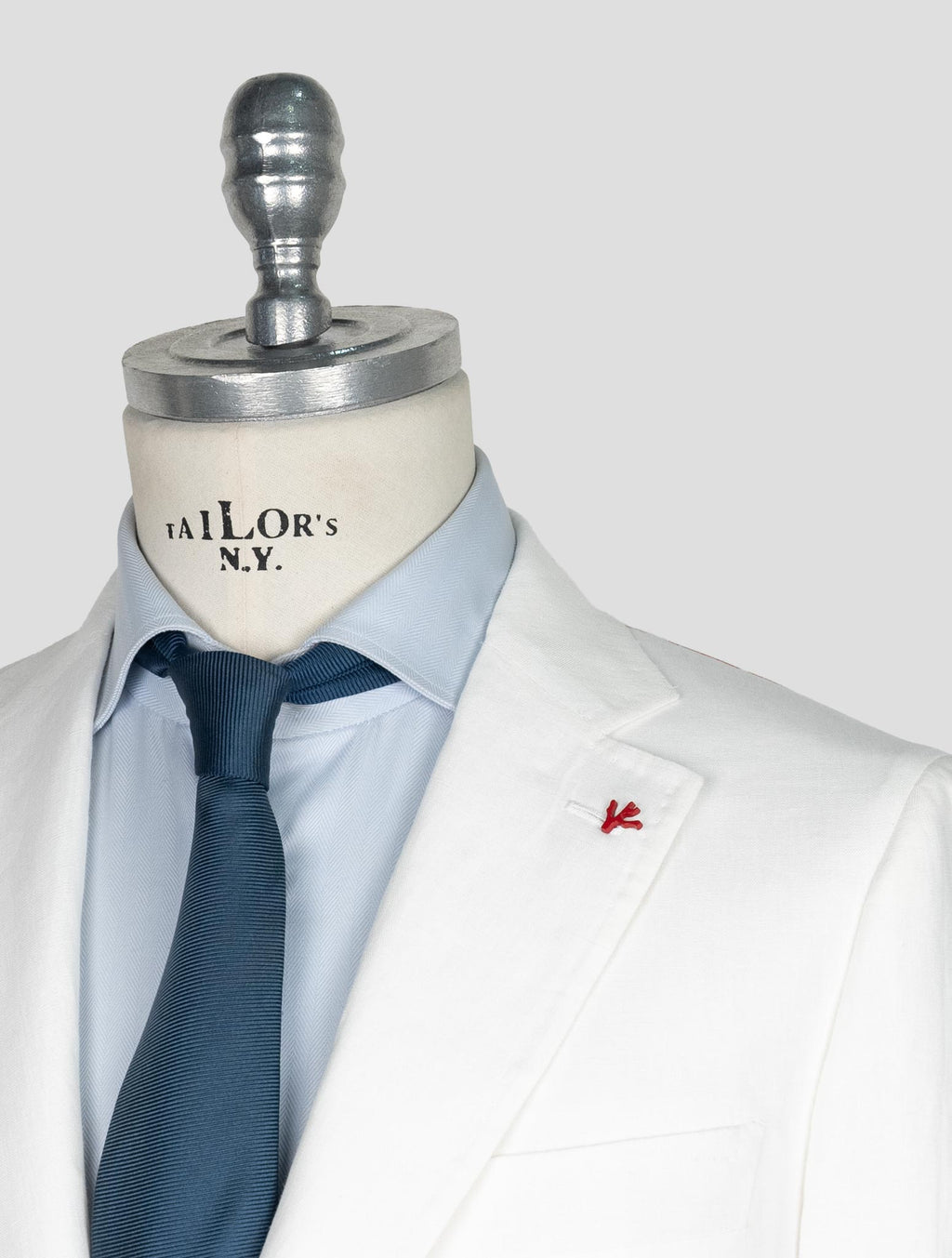 Isaia White Linen Suit 5