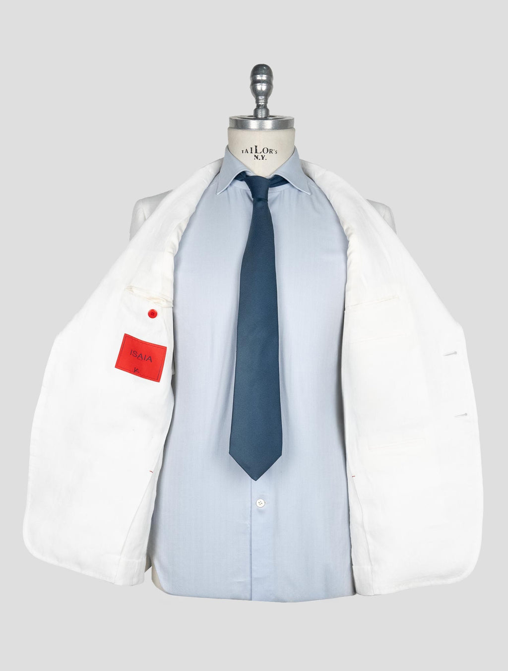 Isaia White Linen Suit 7