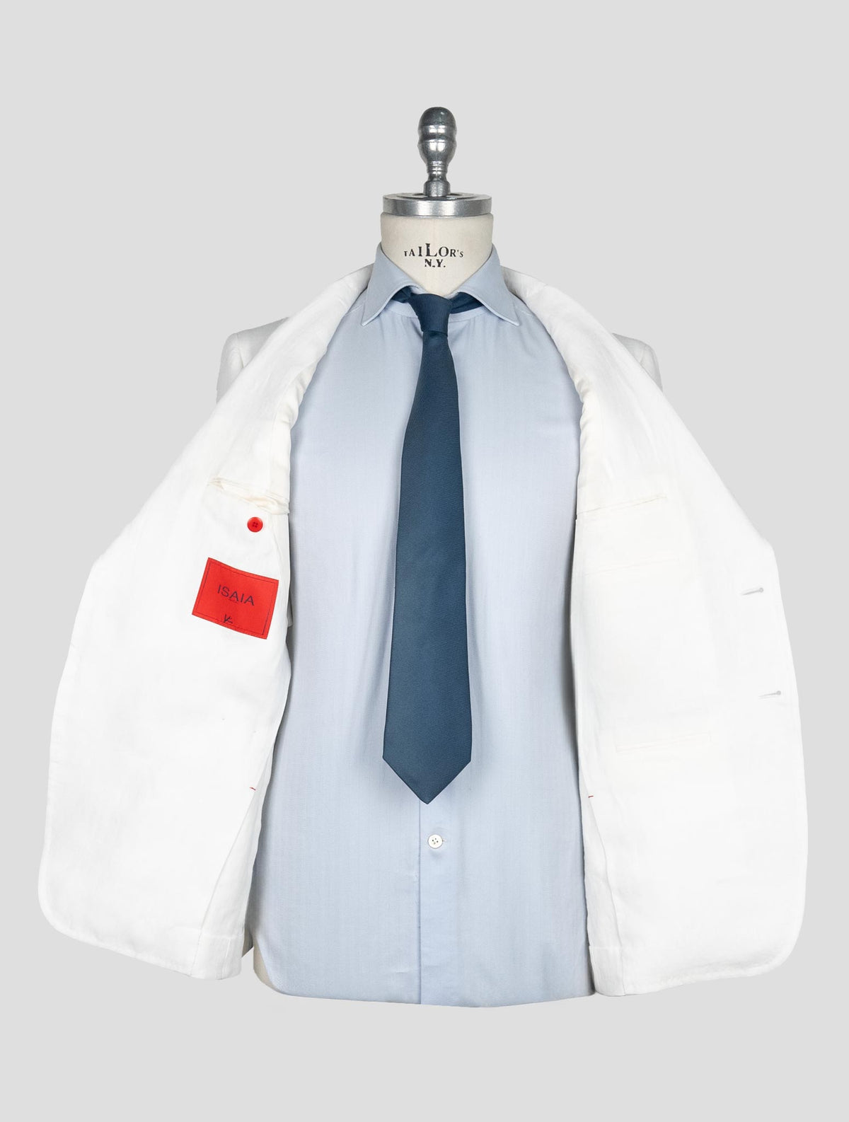 Isaia White Linen Suit 7