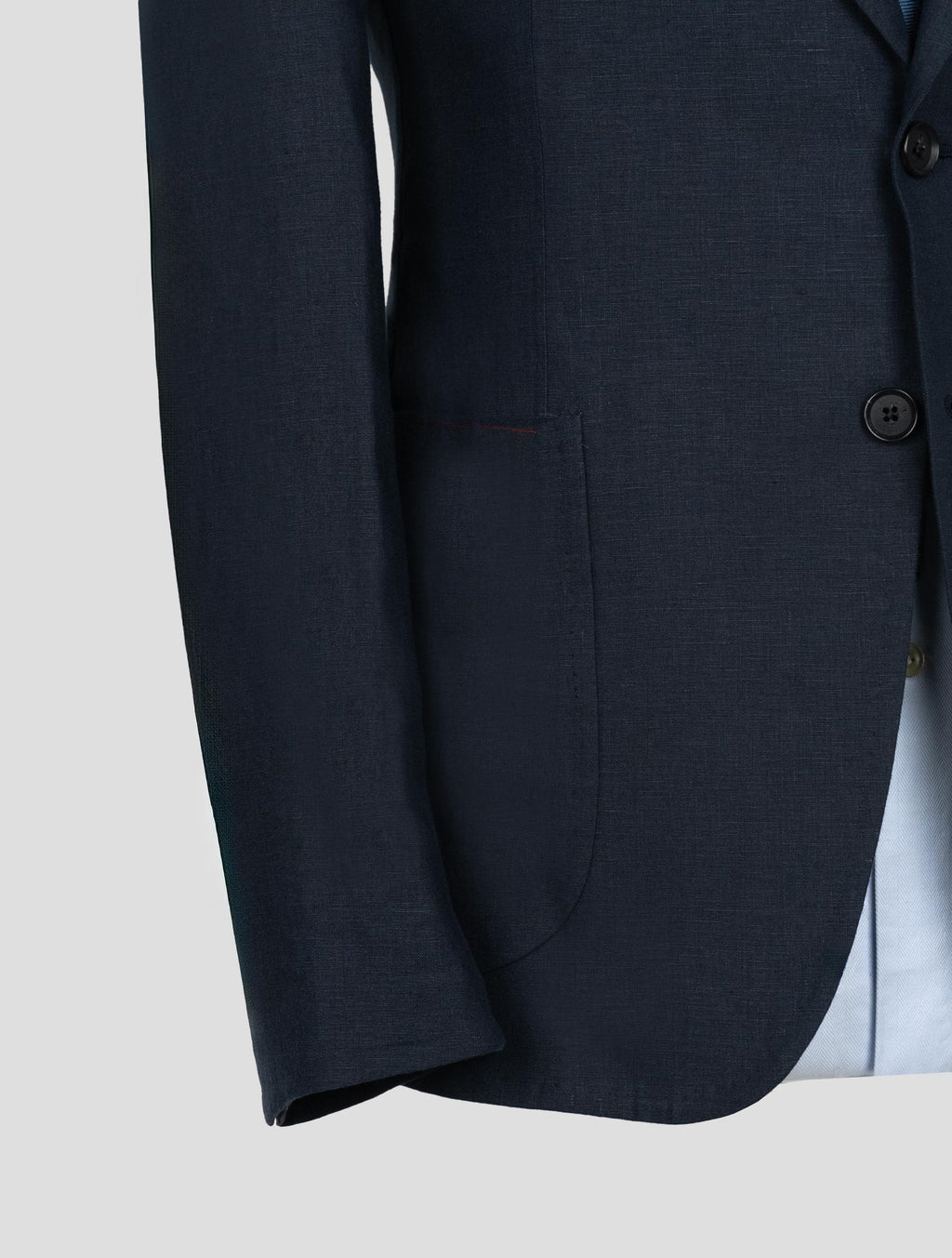 Isaia Blue Navy Linen Suit 6