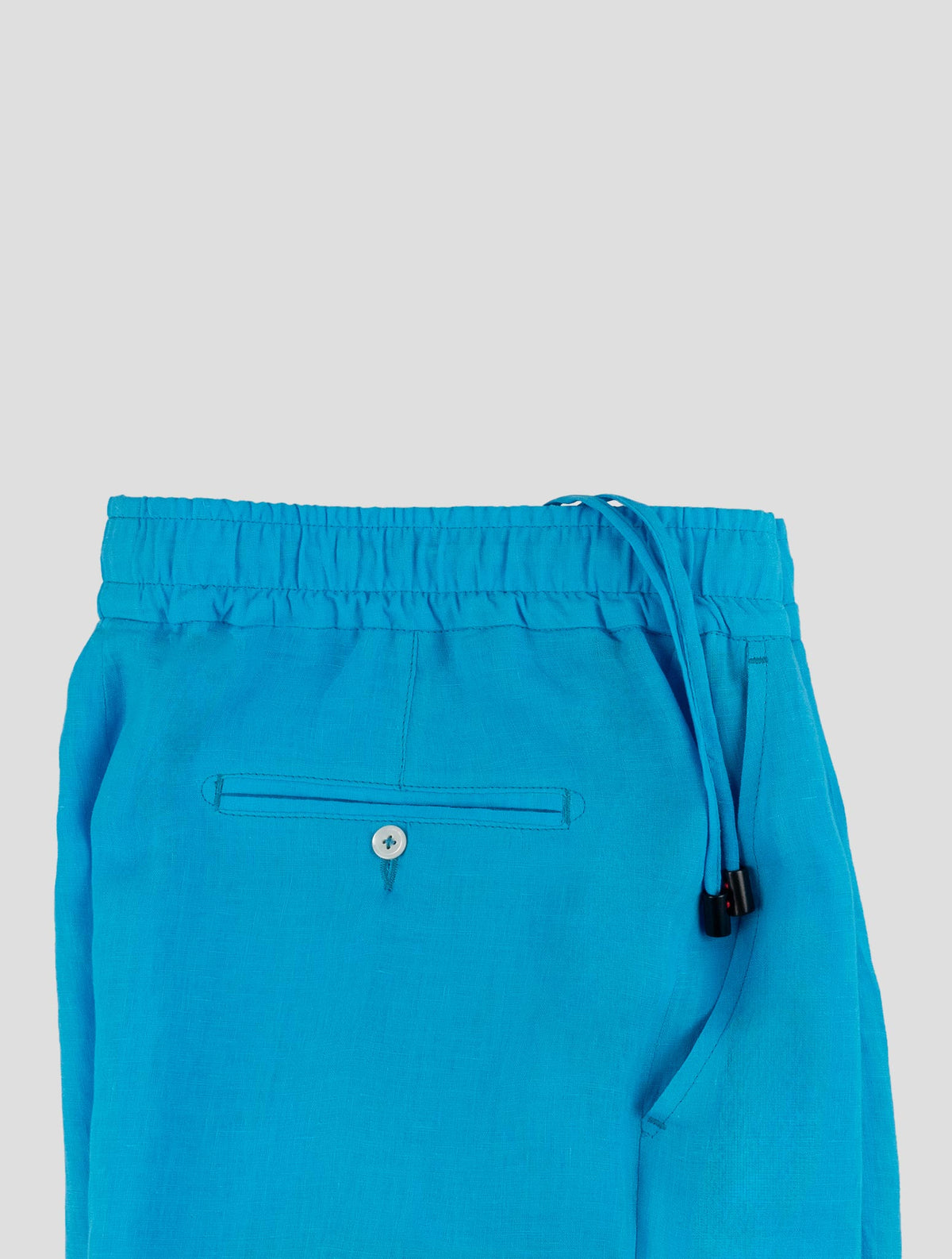 Isaia Light Blue Linen Pants 3