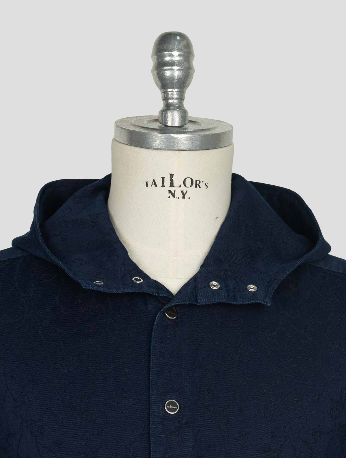 Kiton Blue Cotton Shirt Mariano 5
