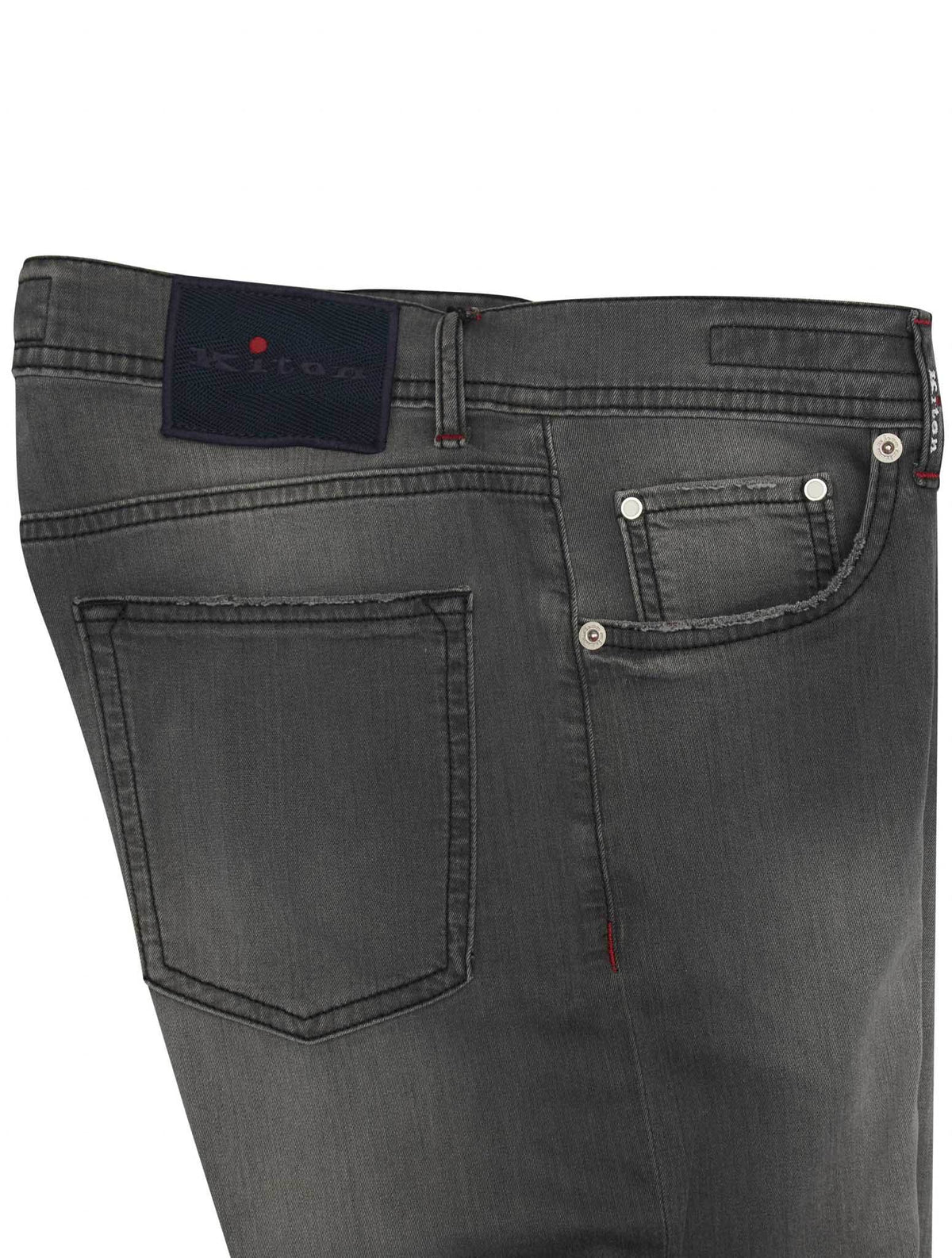 Kiton Gray Cotton Ea Jeans 4