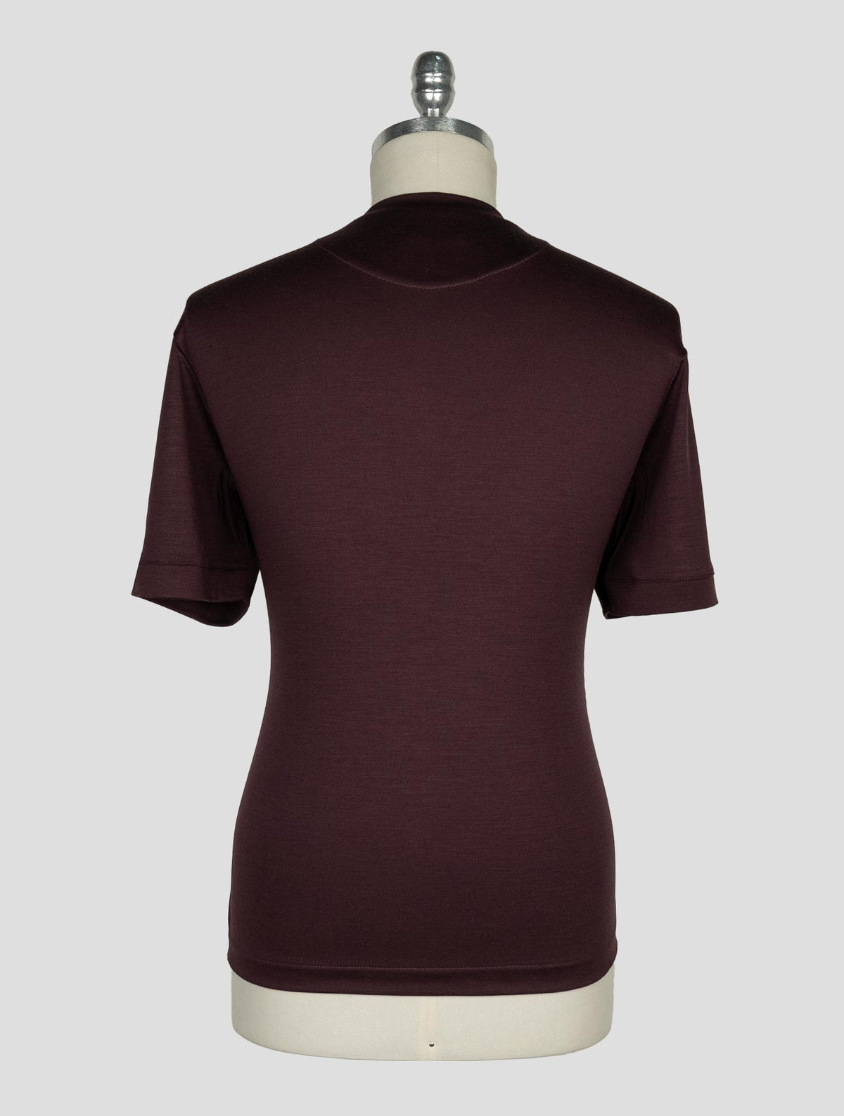 Richard Smith Burgundy Loro Piana Wool Australis Aqua T-shirt 3