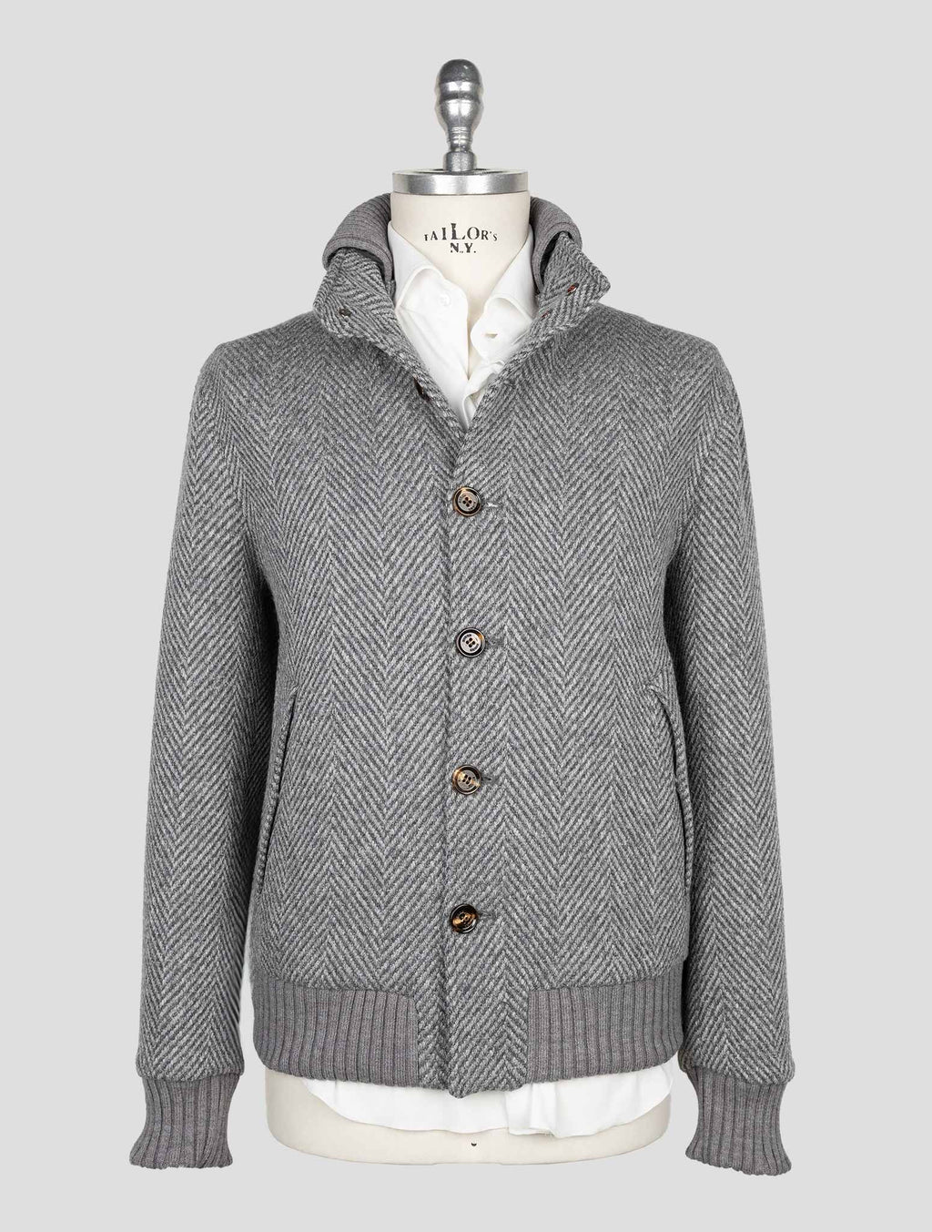 Kired Gray Alpaca Wool Pa Coat 1