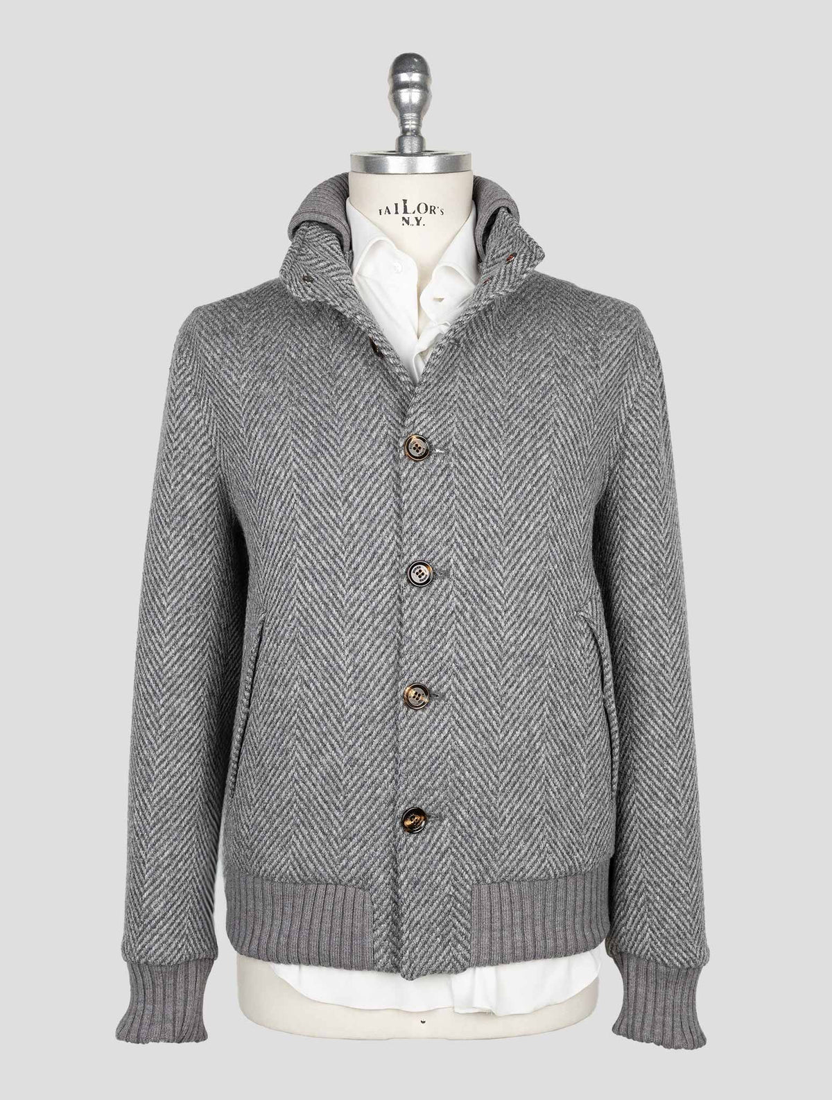 Kired Gray Alpaca Wool Pa Coat 1