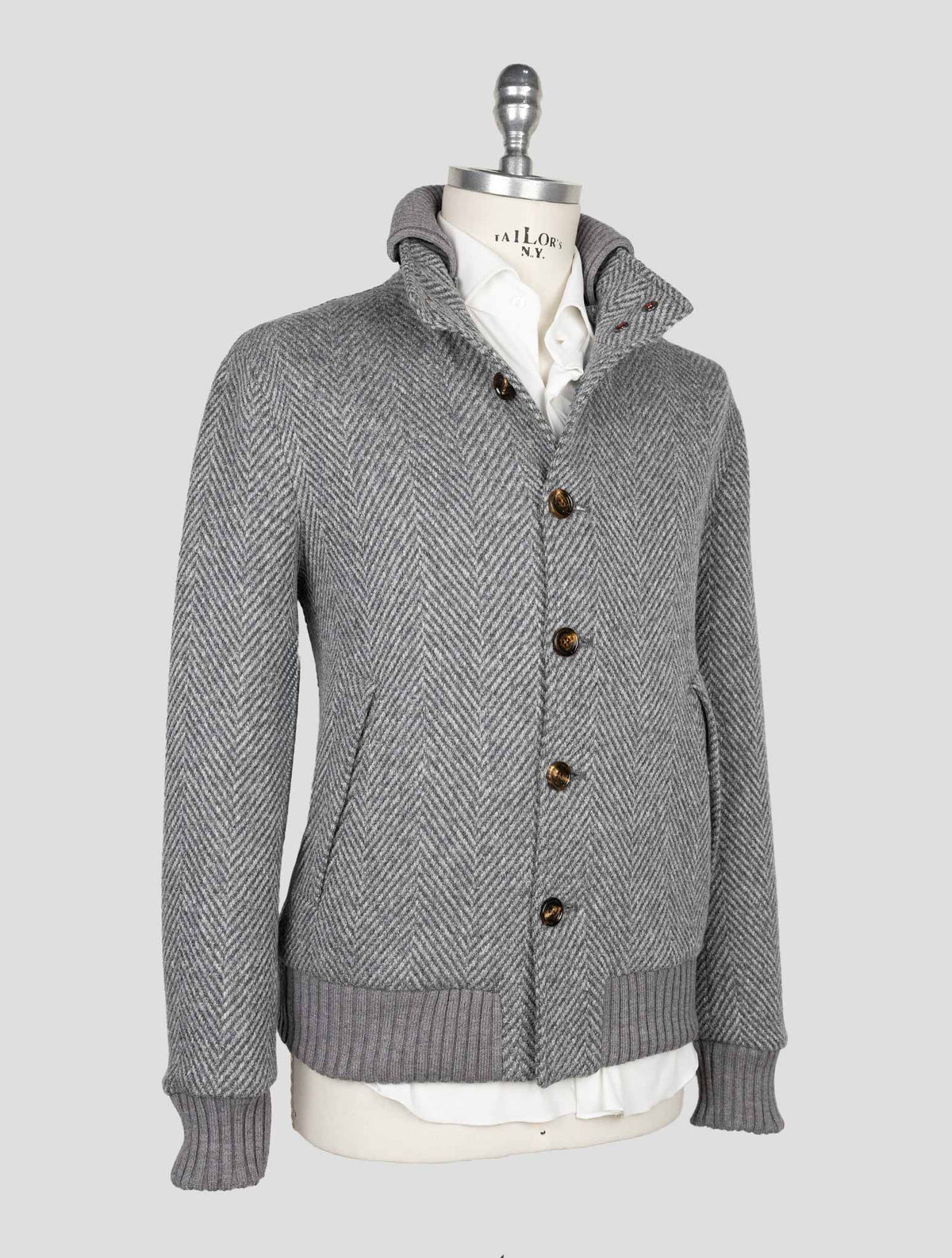 Kired Gray Alpaca Wool Pa Coat 2