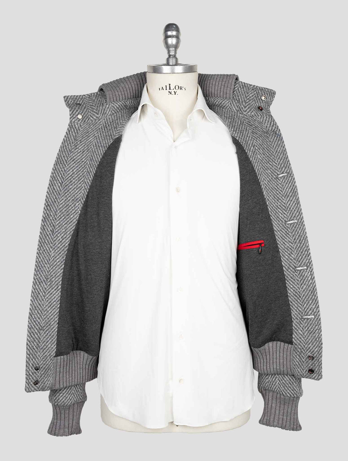 Kired Gray Alpaca Wool Pa Coat 7