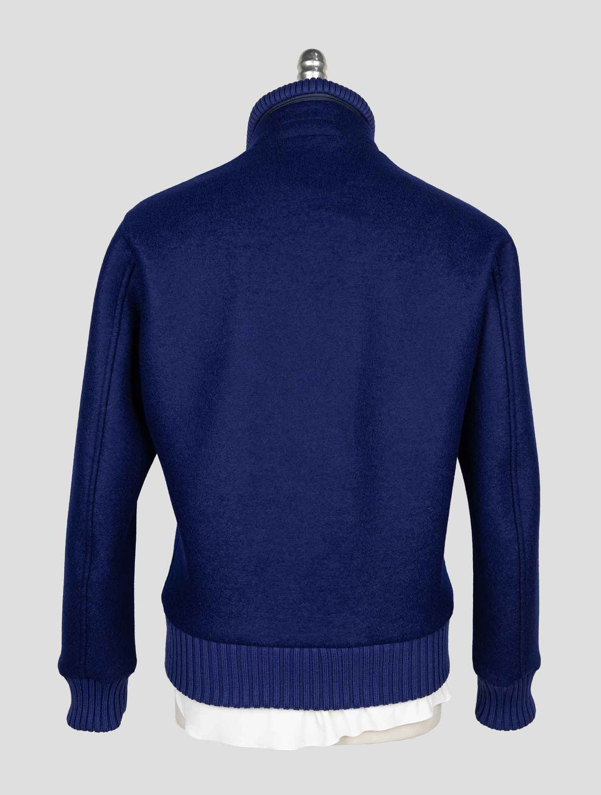 Kired Blue Virgin Wool Coat 3