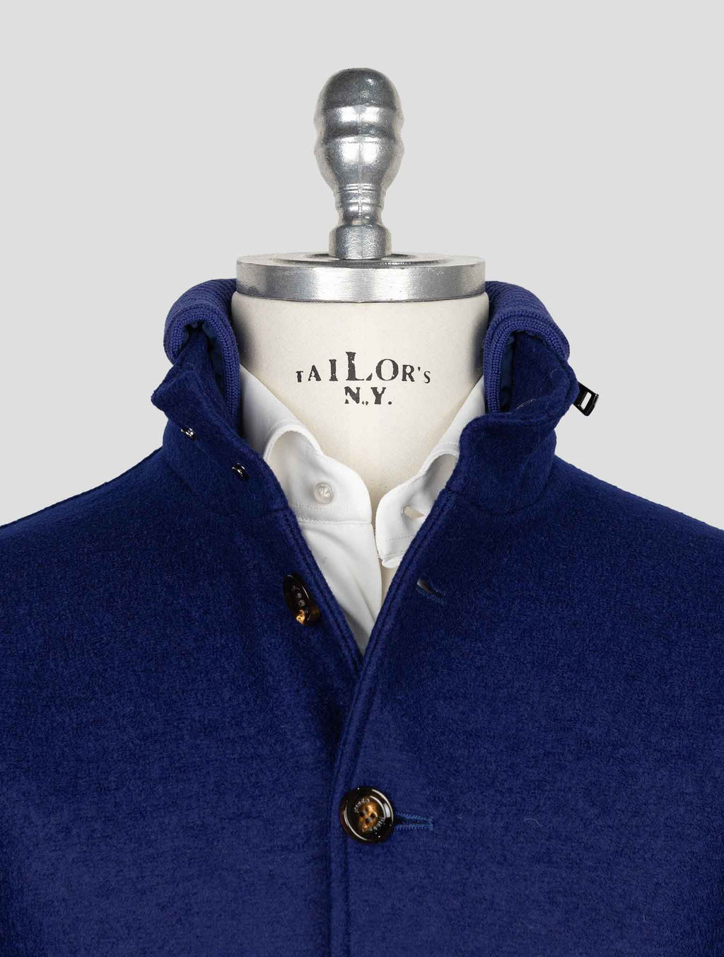 Kired Blue Virgin Wool Coat 4