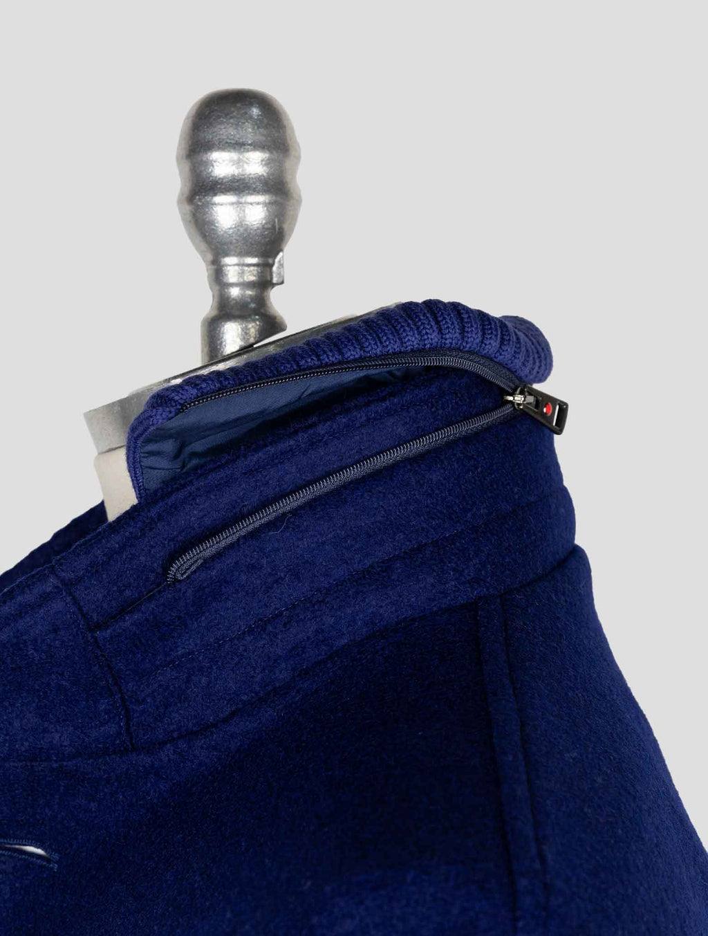 Kired Blue Virgin Wool Coat 6