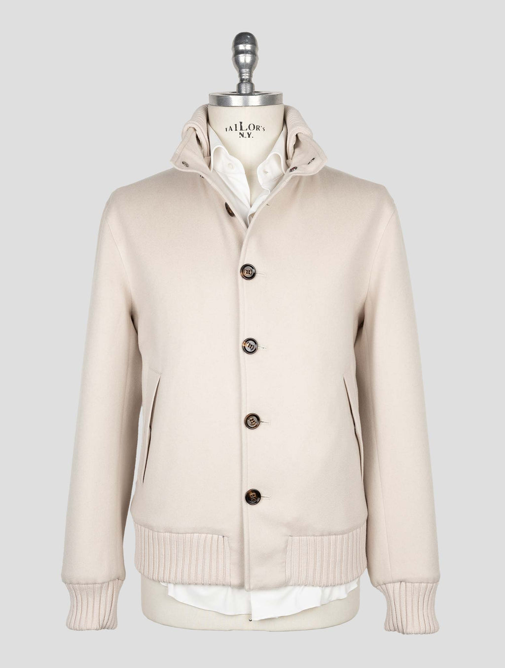 Kired Beige Cashmere Coat 1