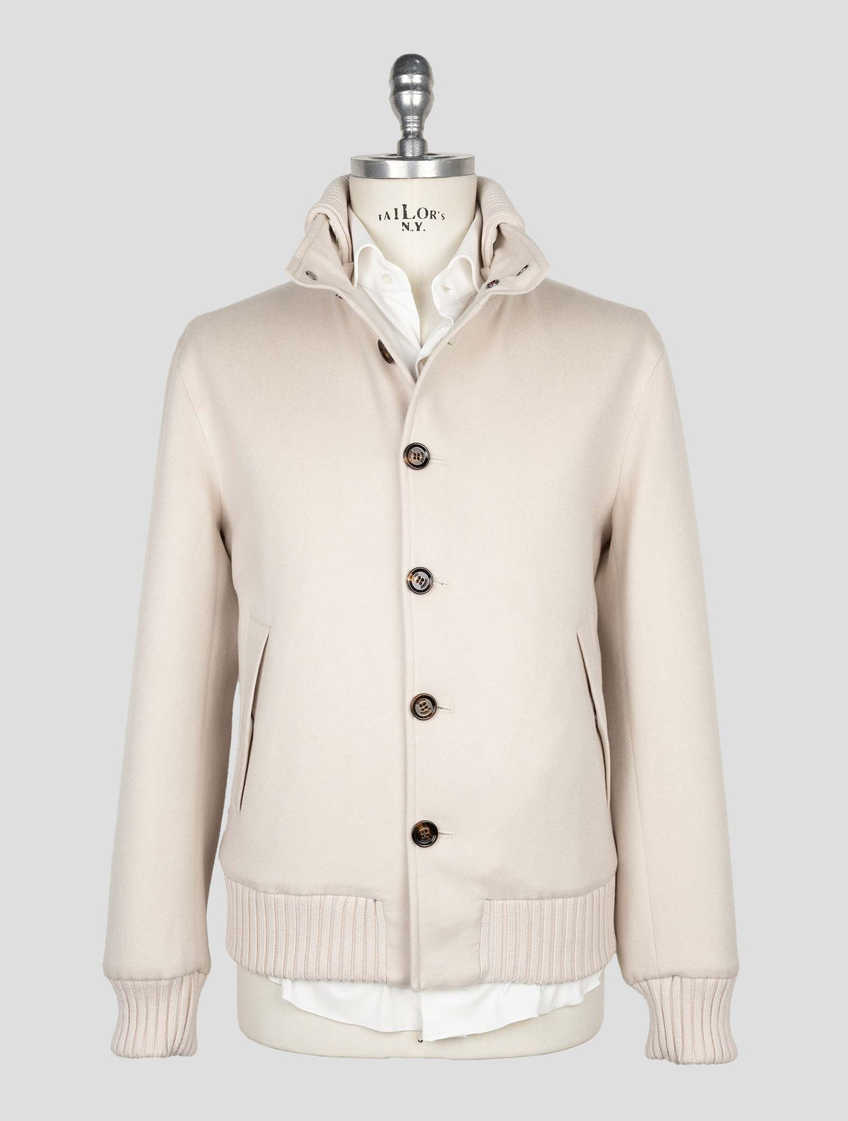 Kired Beige Cashmere Coat 1