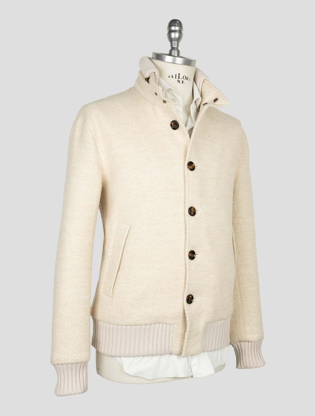 Kired Beige Wool Alpaca Pa Coat 2