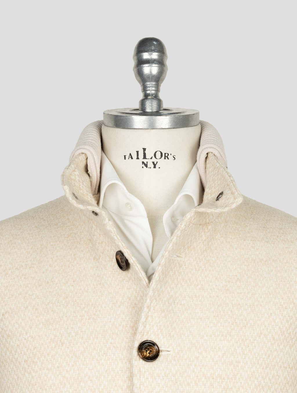 Kired Beige Wool Alpaca Pa Coat 4