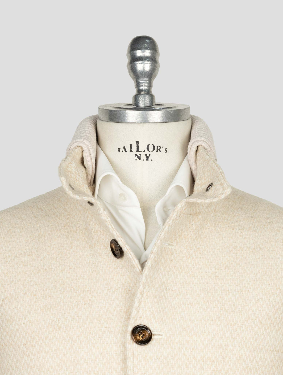 Kired Beige Wool Alpaca Pa Coat 4