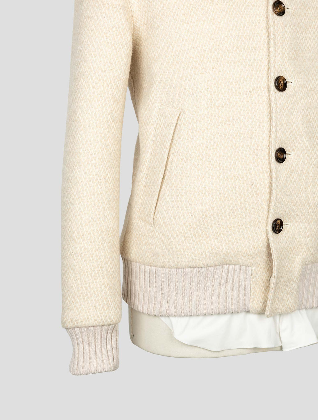 Kired Beige Wool Alpaca Pa Coat 5