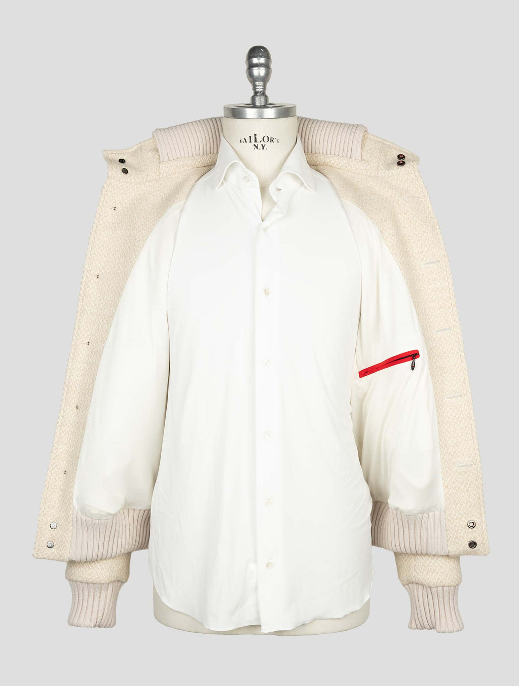 Kired Beige Wool Alpaca Pa Coat 7