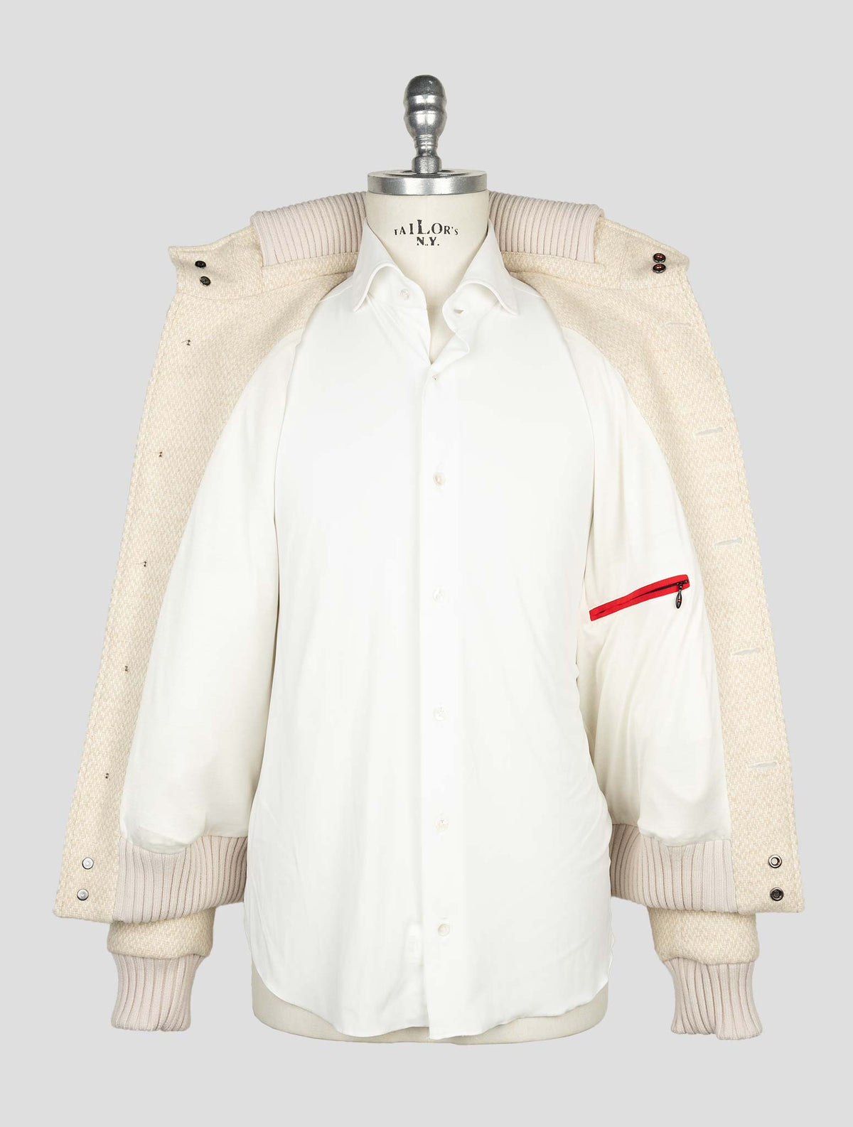 Kired Beige Wool Alpaca Pa Coat 7