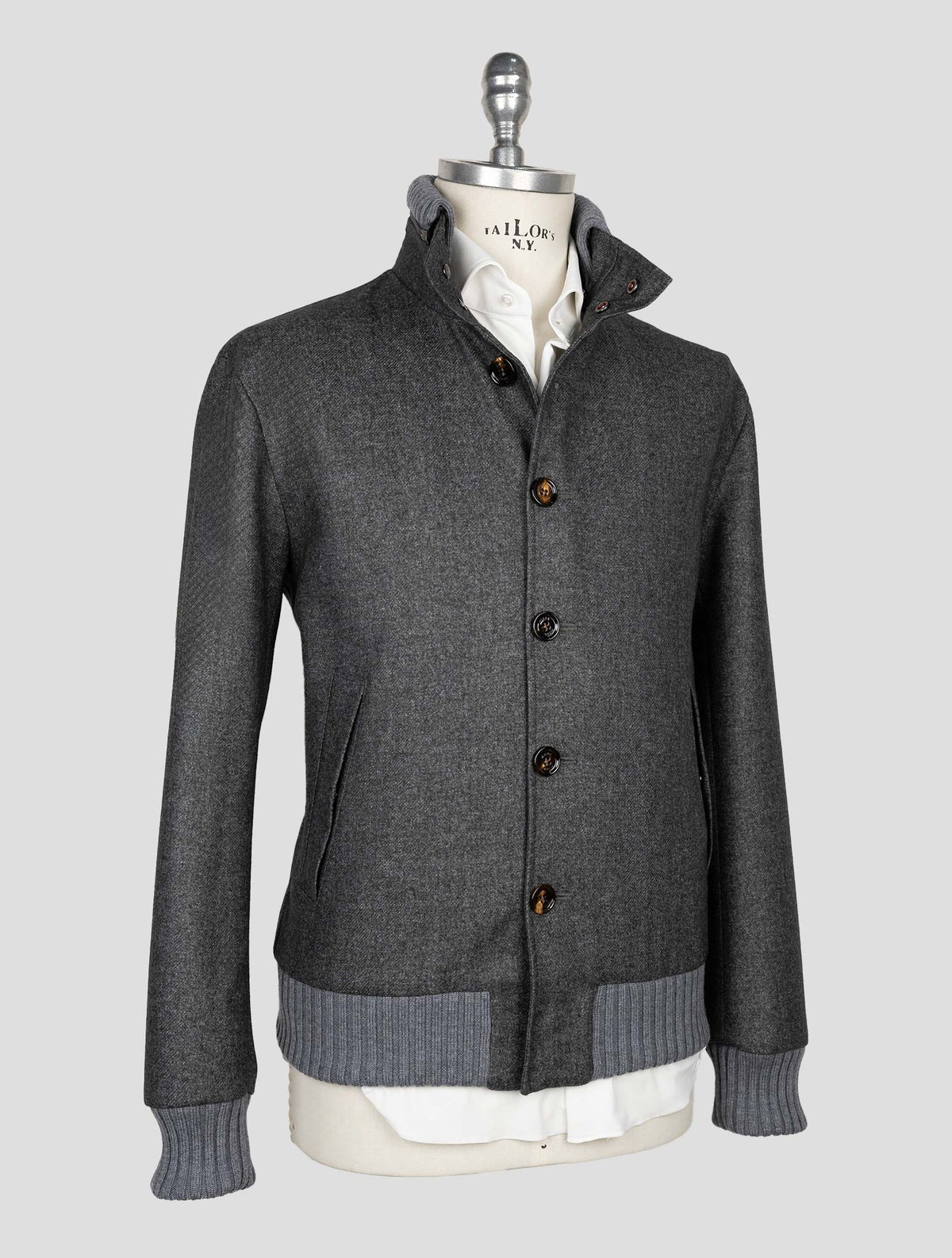 Kired Gray Wool Pl Coat 2