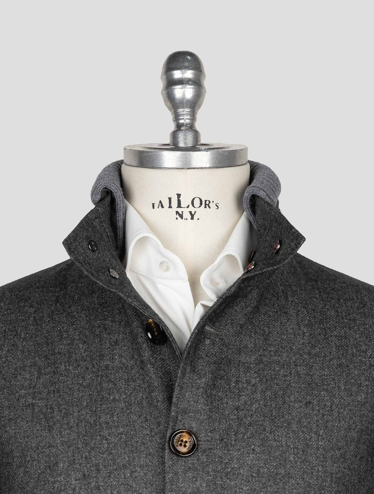 Kired Gray Wool Pl Coat 4