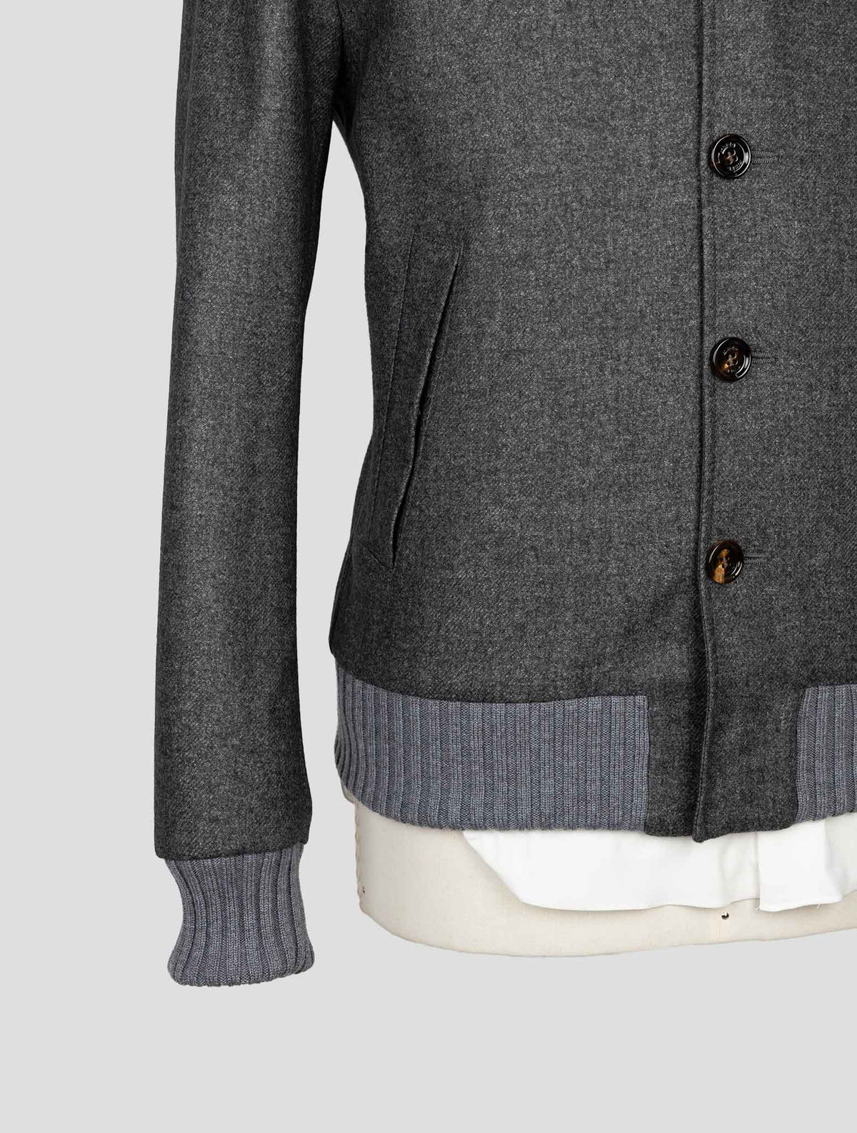 Kired Gray Wool Pl Coat 5