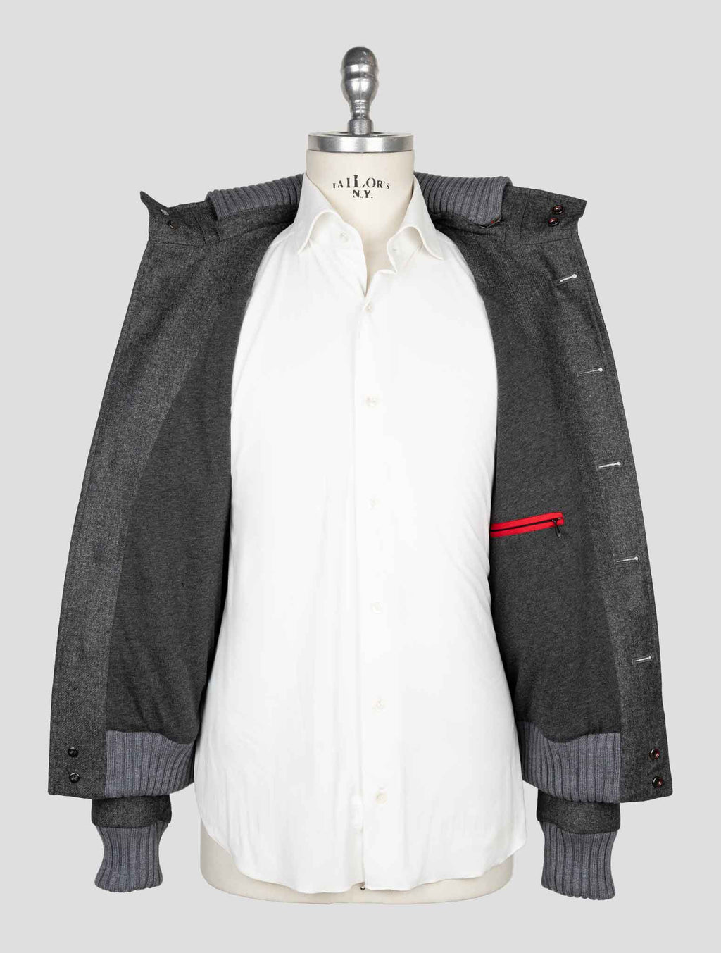 Kired Gray Wool Pl Coat 7