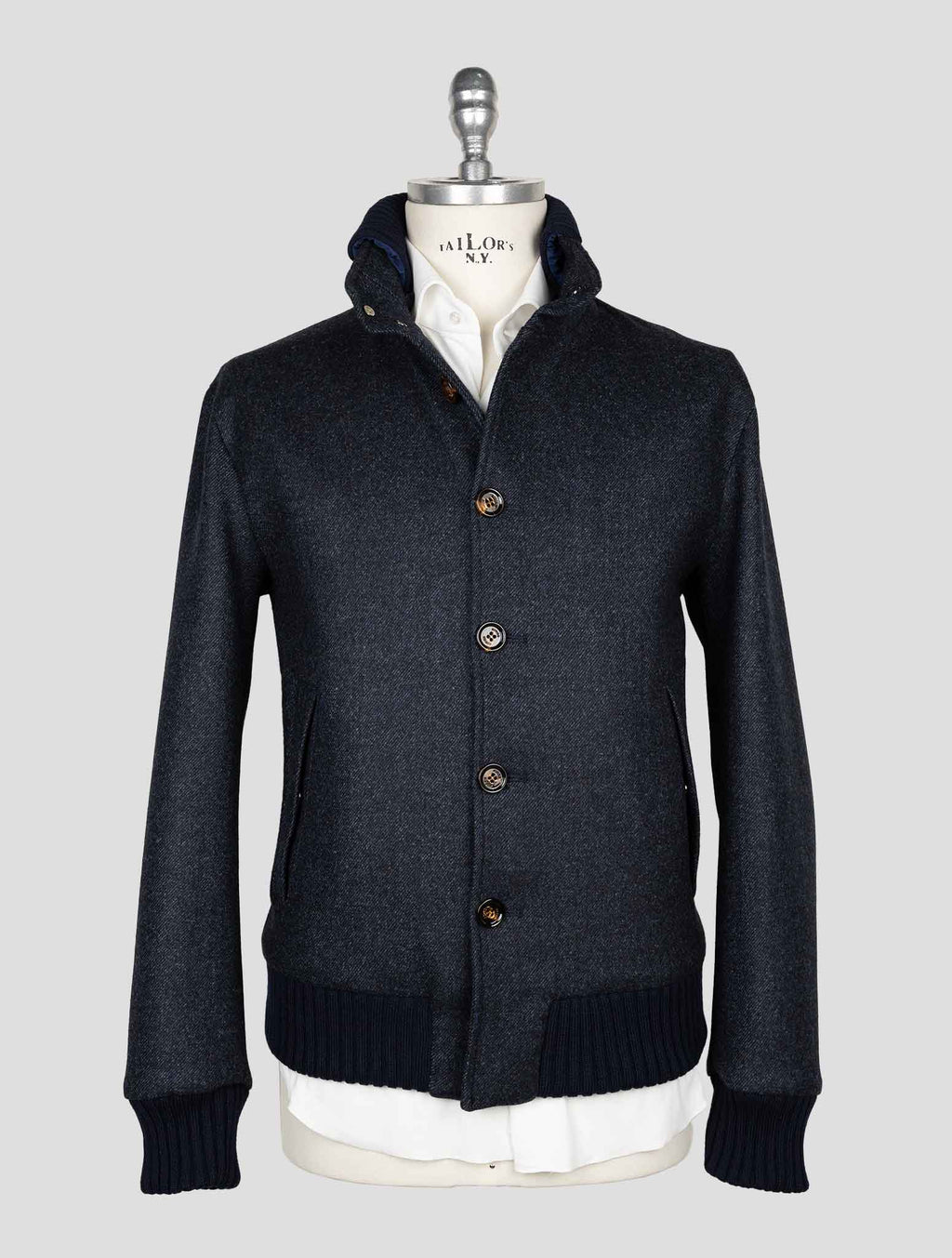 Kired Dark Gray Virgin Wool Coat 1