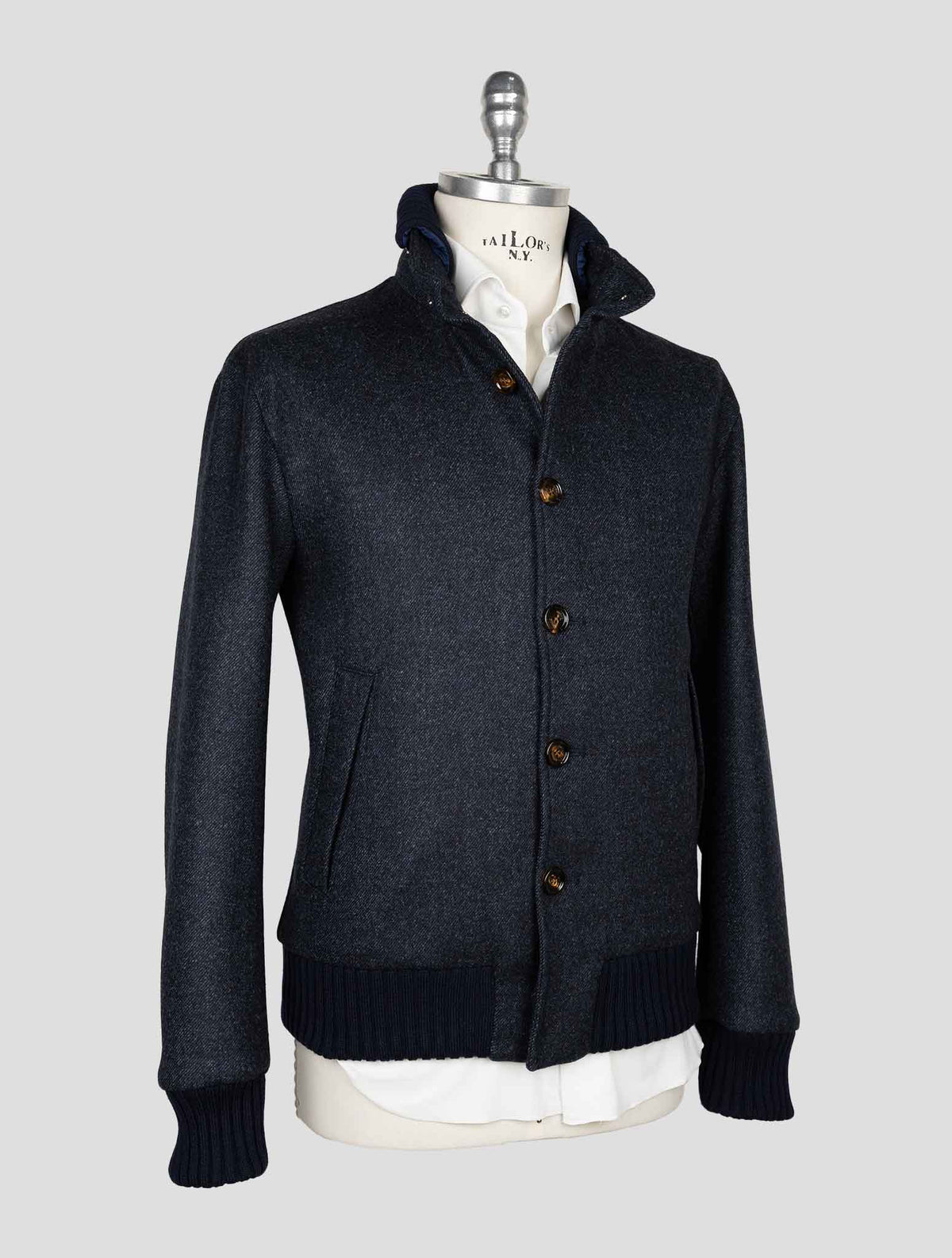 Kired Dark Gray Virgin Wool Coat 2