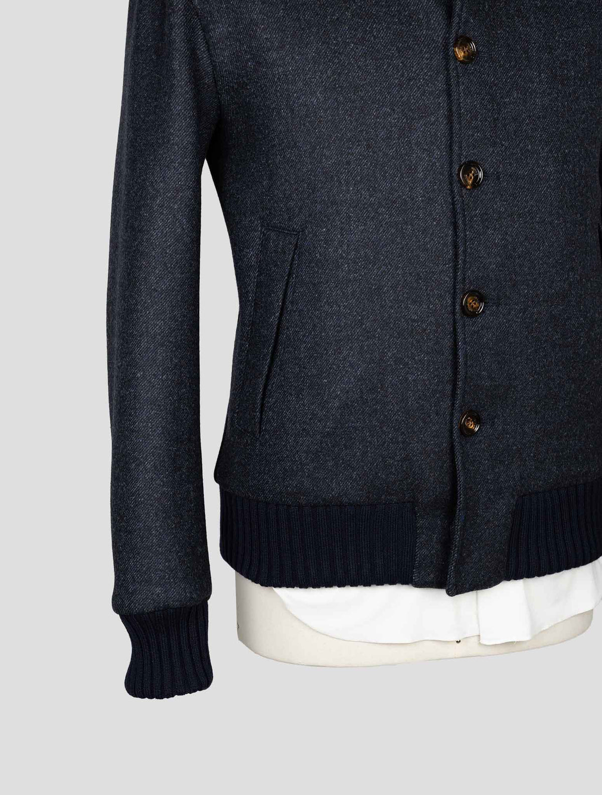 Kired Dark Gray Virgin Wool Coat 5