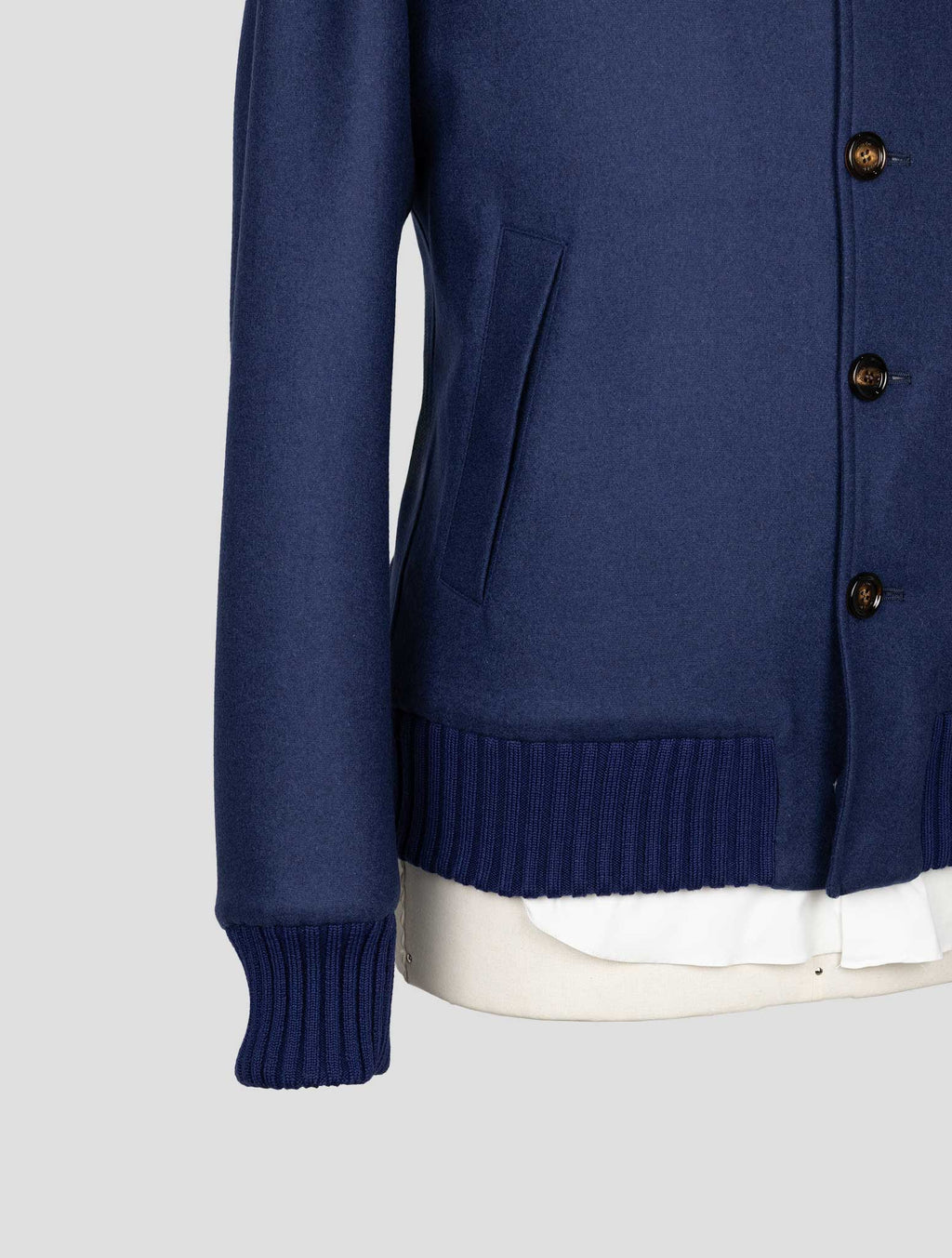 Kired Blue  Cashmere Pa Ea Coat 5