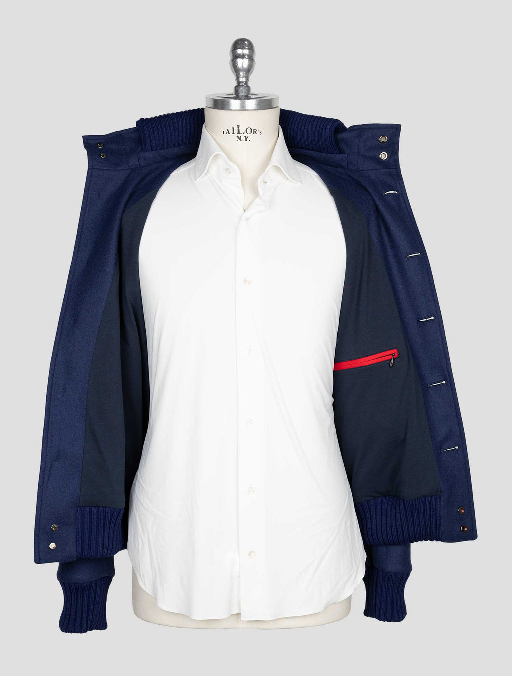 Kired Blue  Cashmere Pa Ea Coat 7