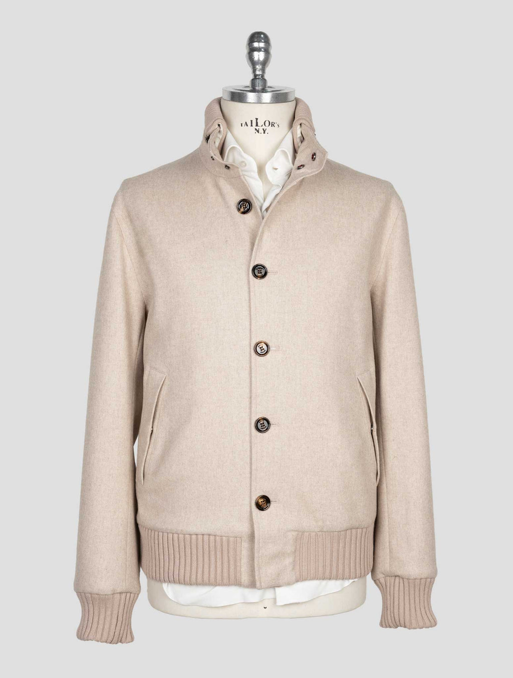 Kired Beige  Wool Pa Pl Coat 1