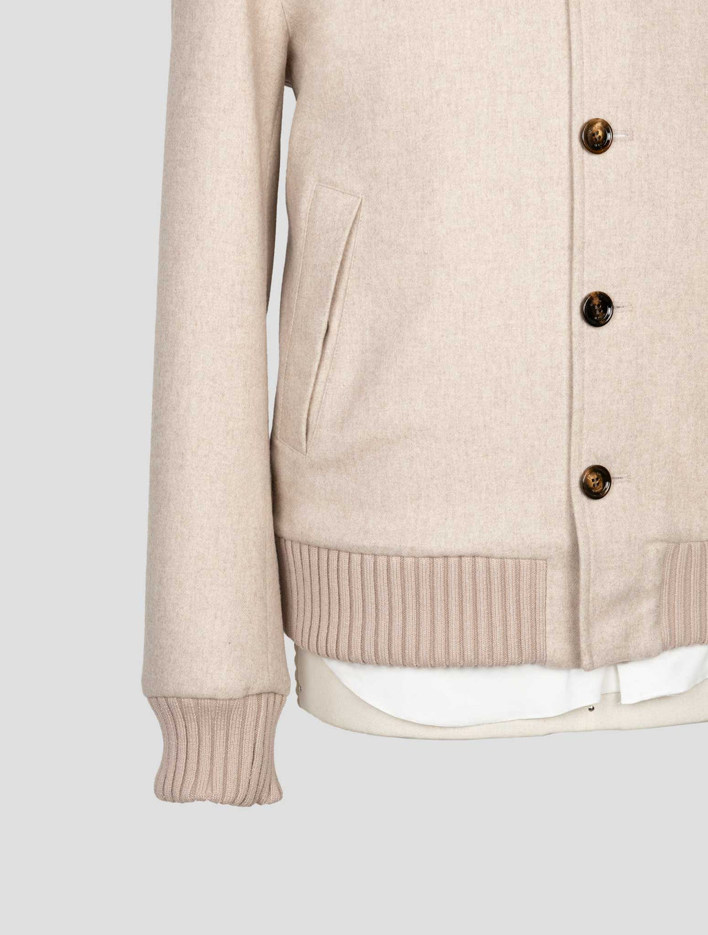 Kired Beige  Wool Pa Pl Coat 5