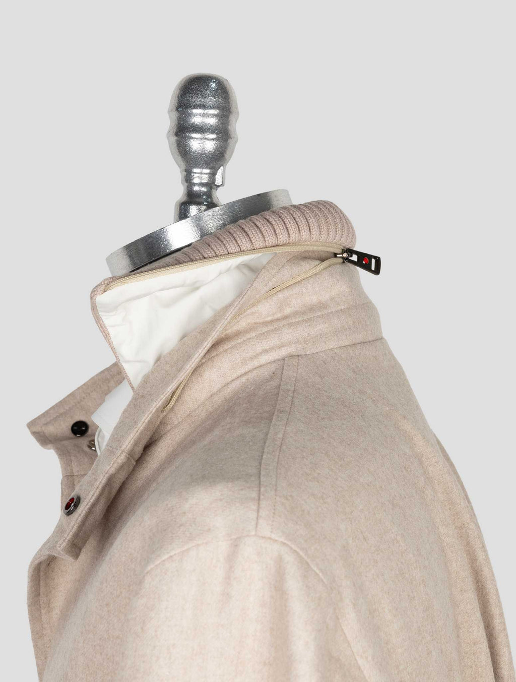 Kired Beige  Wool Pa Pl Coat 6