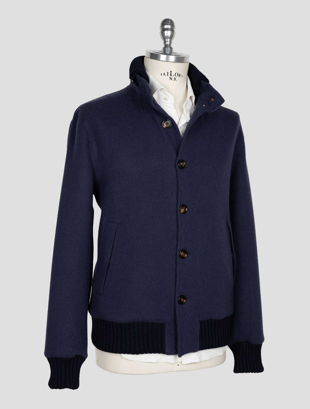 Kired Blue Cashmere Pa Ea Coat 2