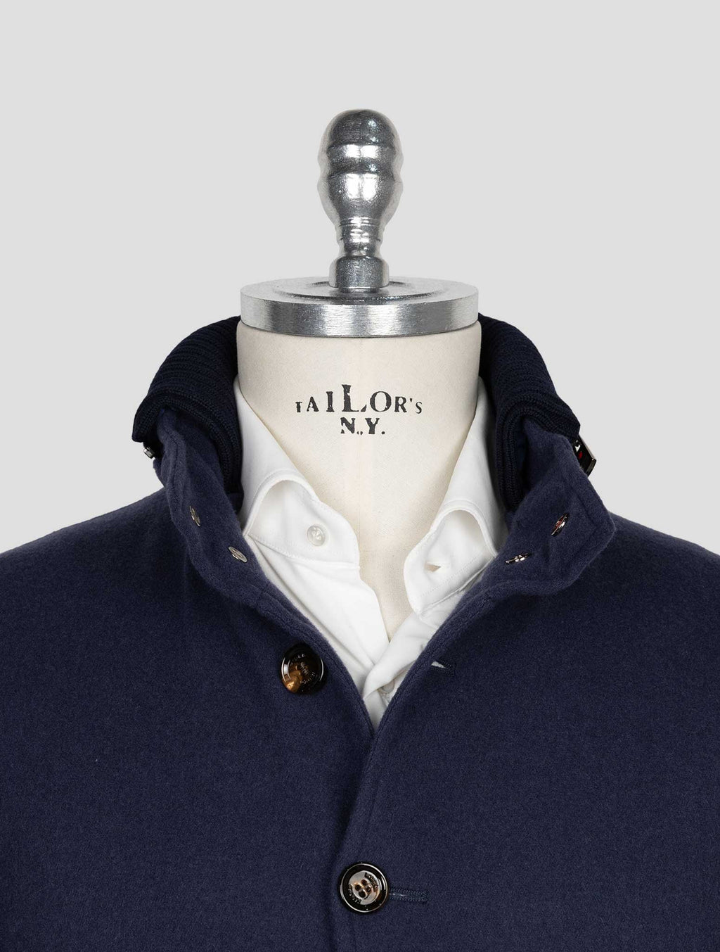 Kired Blue Cashmere Pa Ea Coat 4